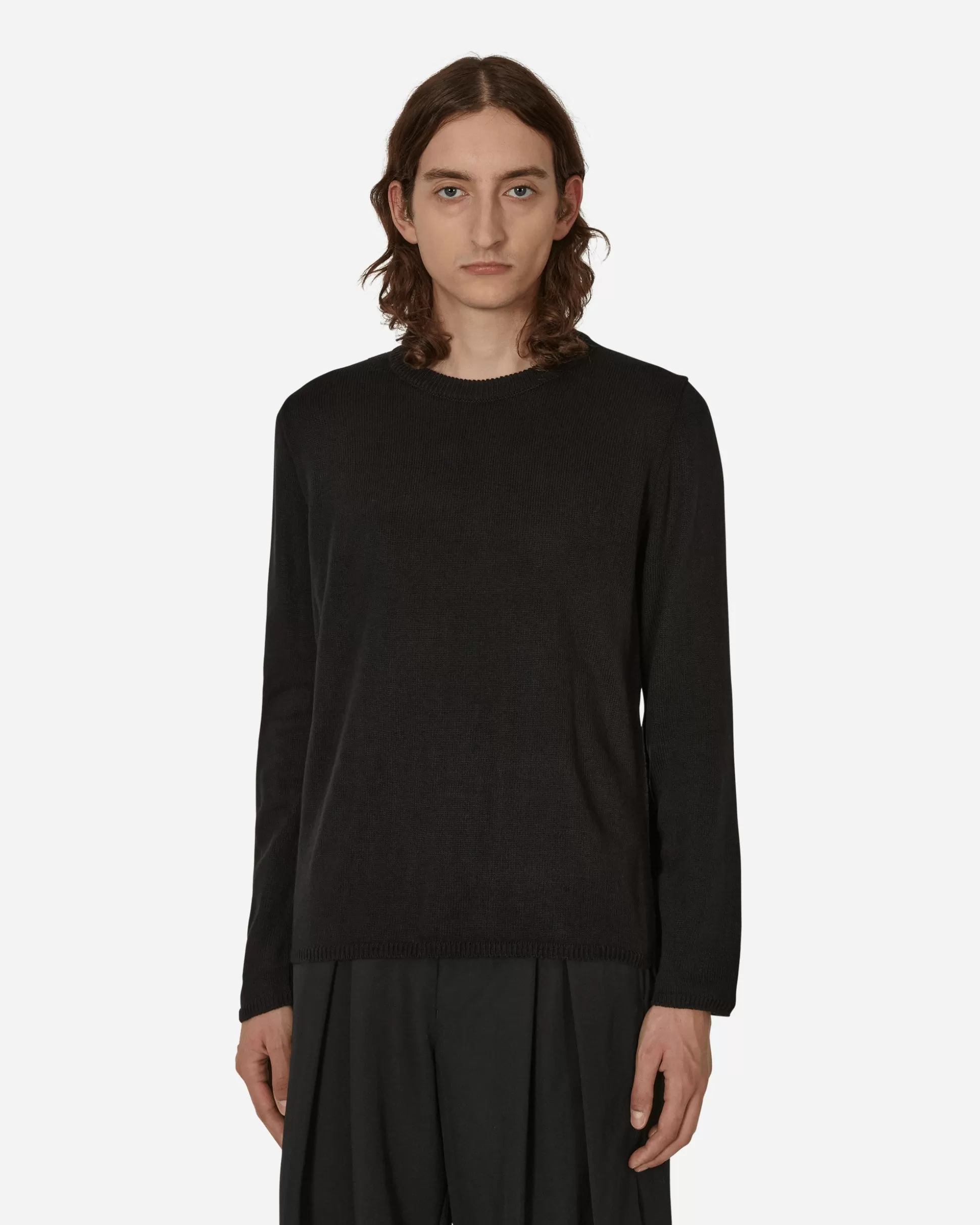 Comme Des Garçons Black Asymmetric Pullover Black Cheap