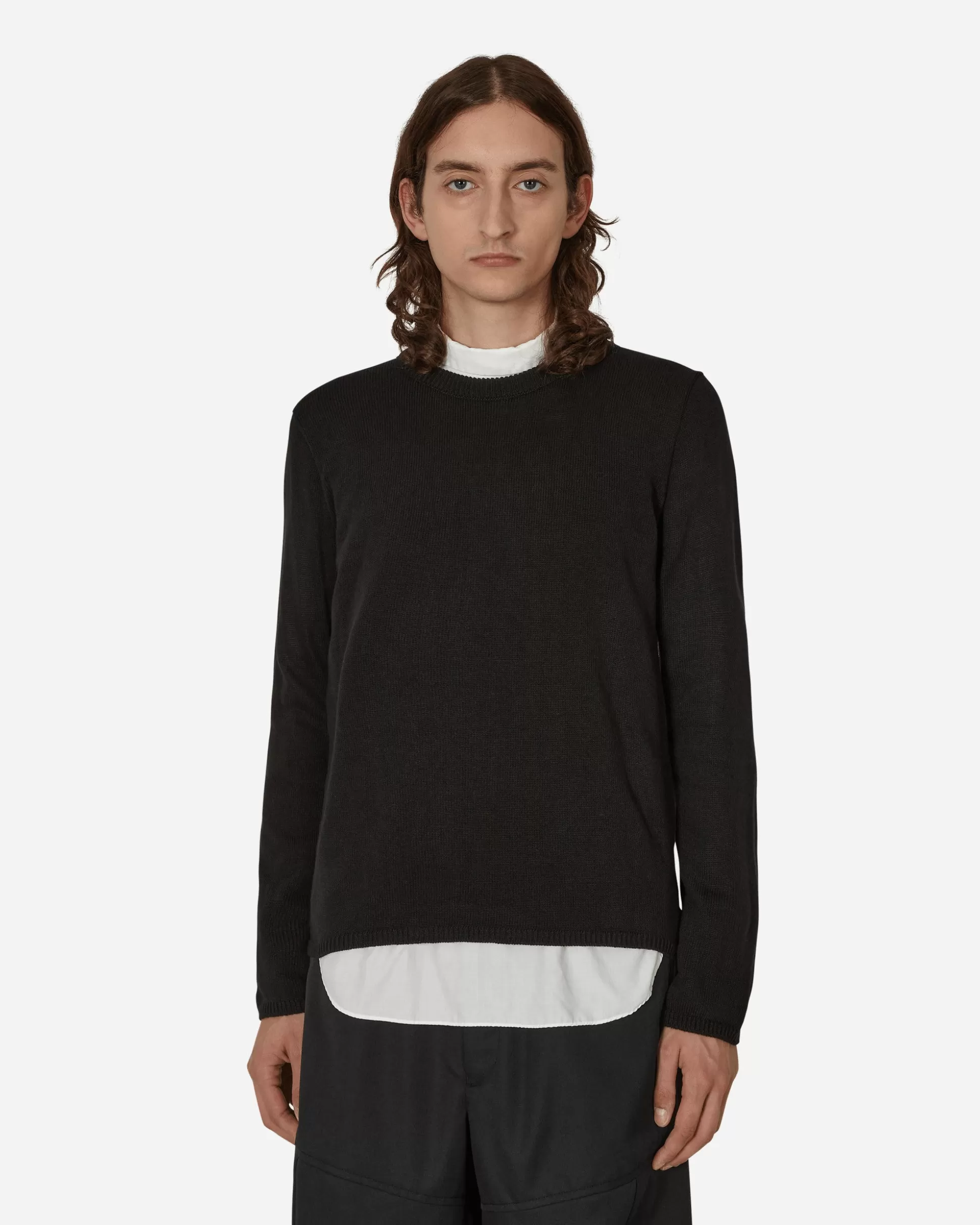 Comme Des Garçons Black Asymmetric Pullover Black Best