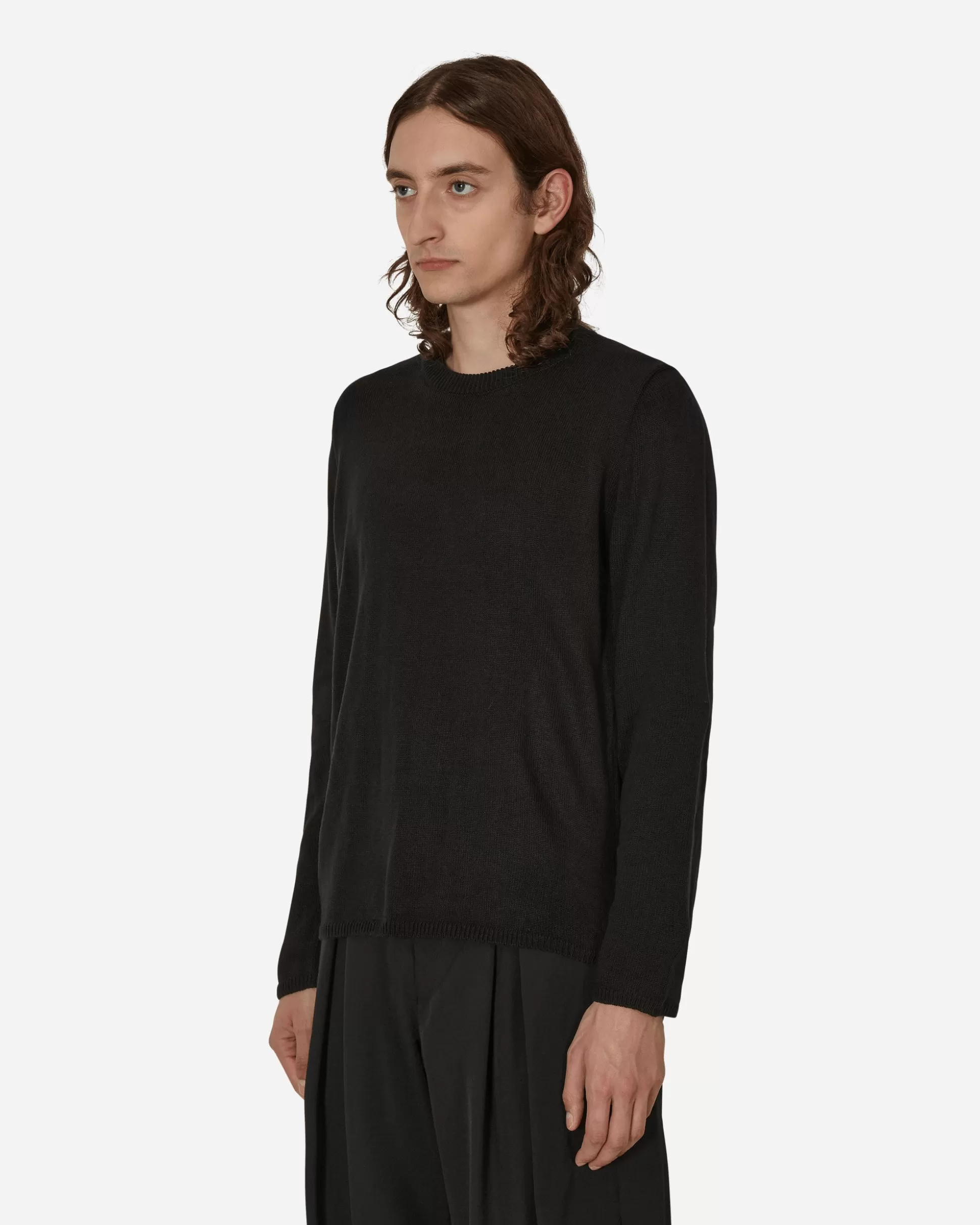 Comme Des Garçons Black Asymmetric Pullover Black Cheap
