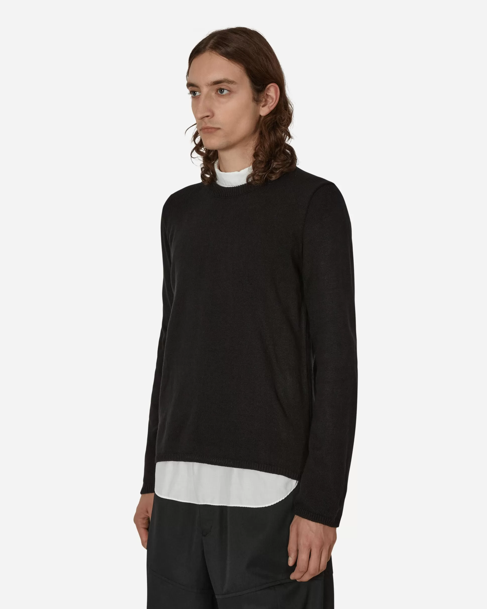 Comme Des Garçons Black Asymmetric Pullover Black Best