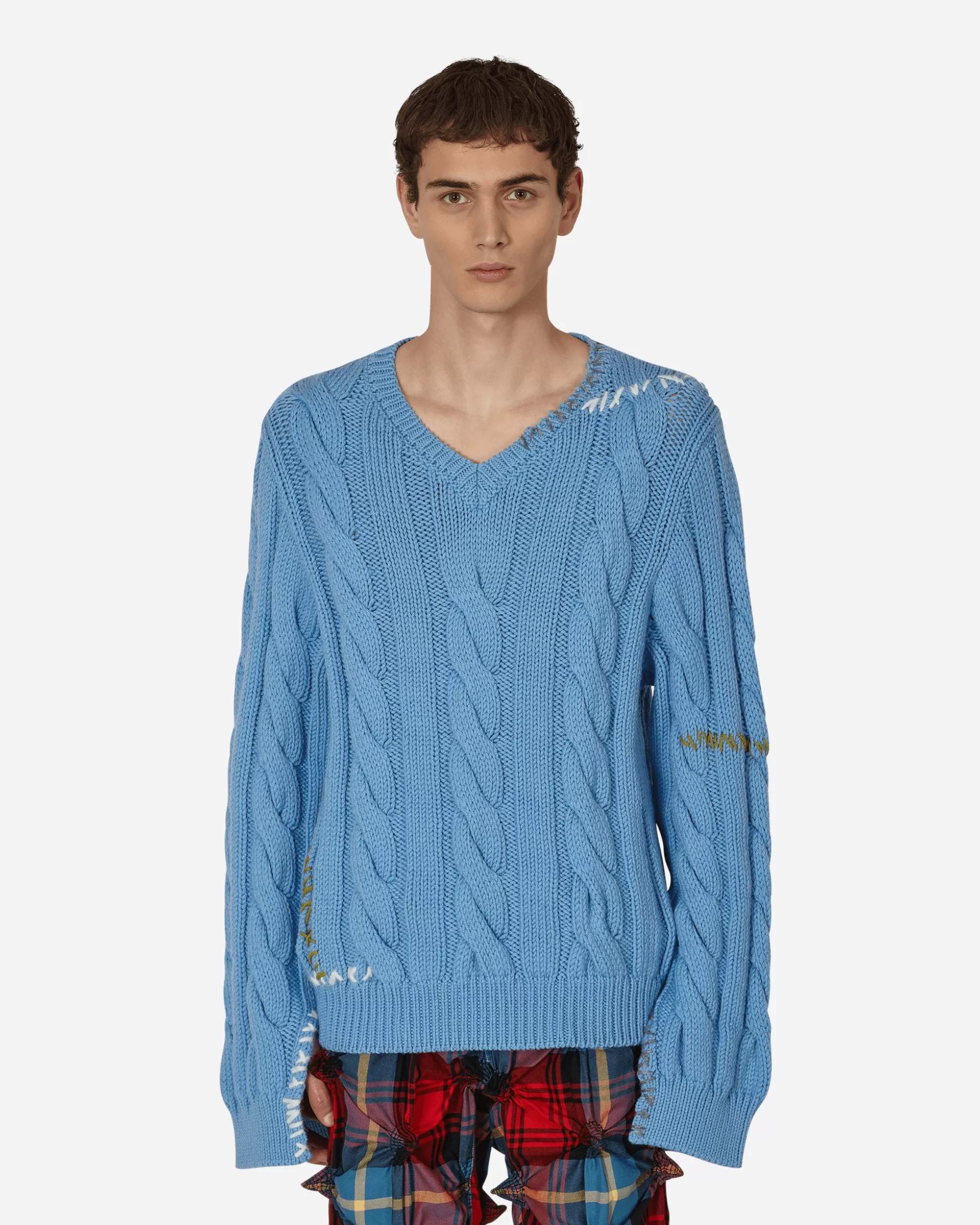 Marni Cable-Knit Sweater Blue Shop