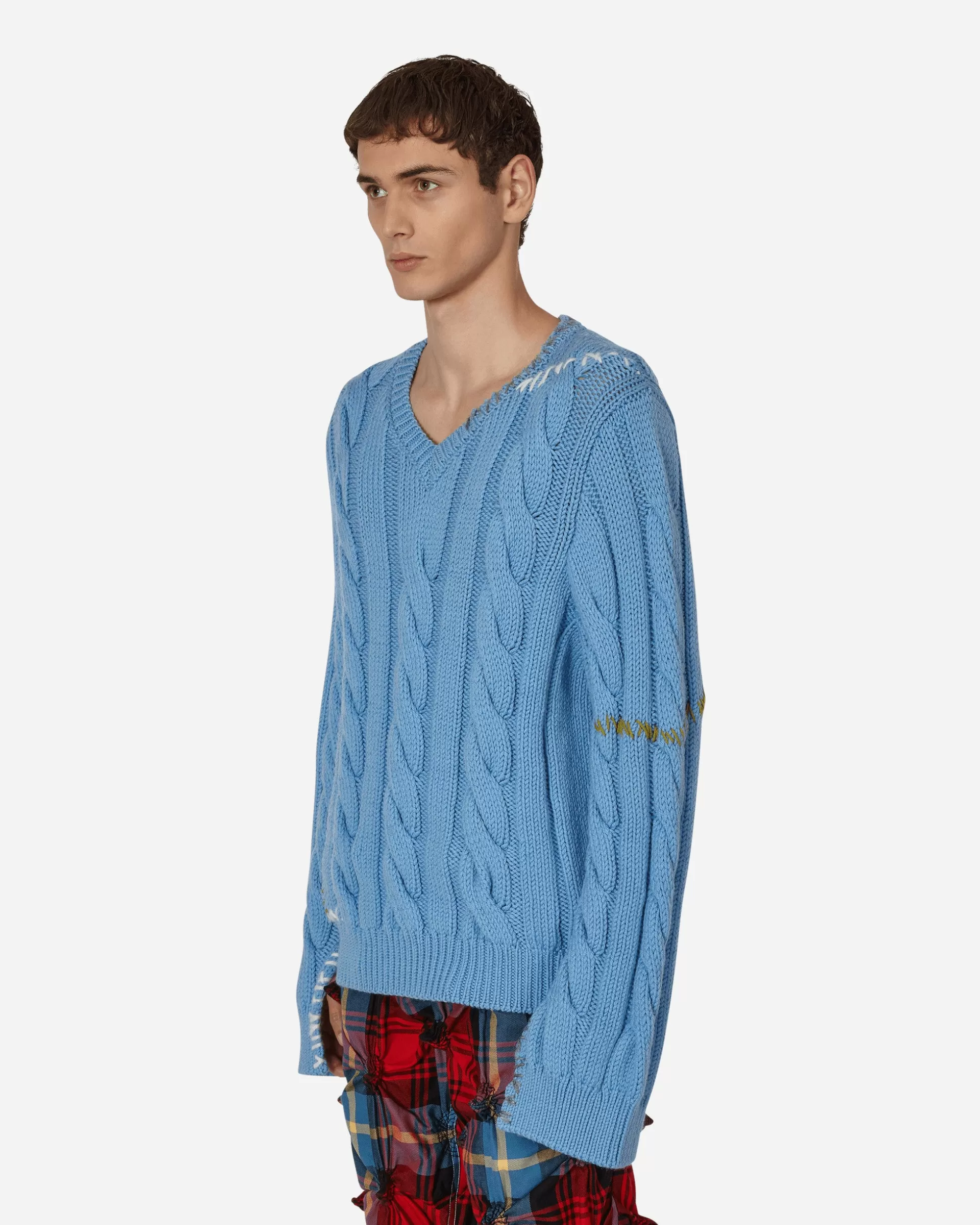 Marni Cable-Knit Sweater Blue Shop