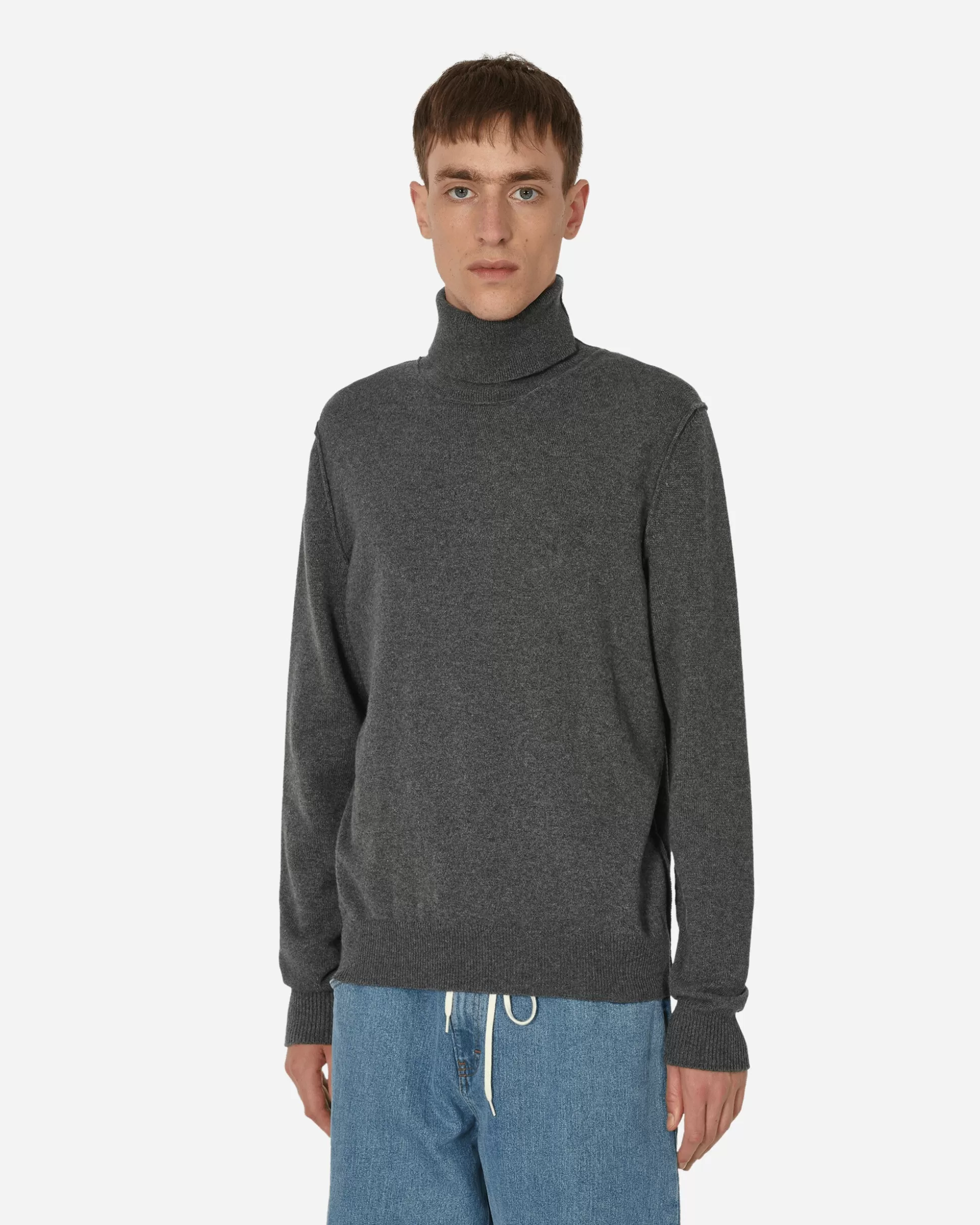 Maison Margiela Cashmere Turtleneck Sweater Medium Grey Cheap