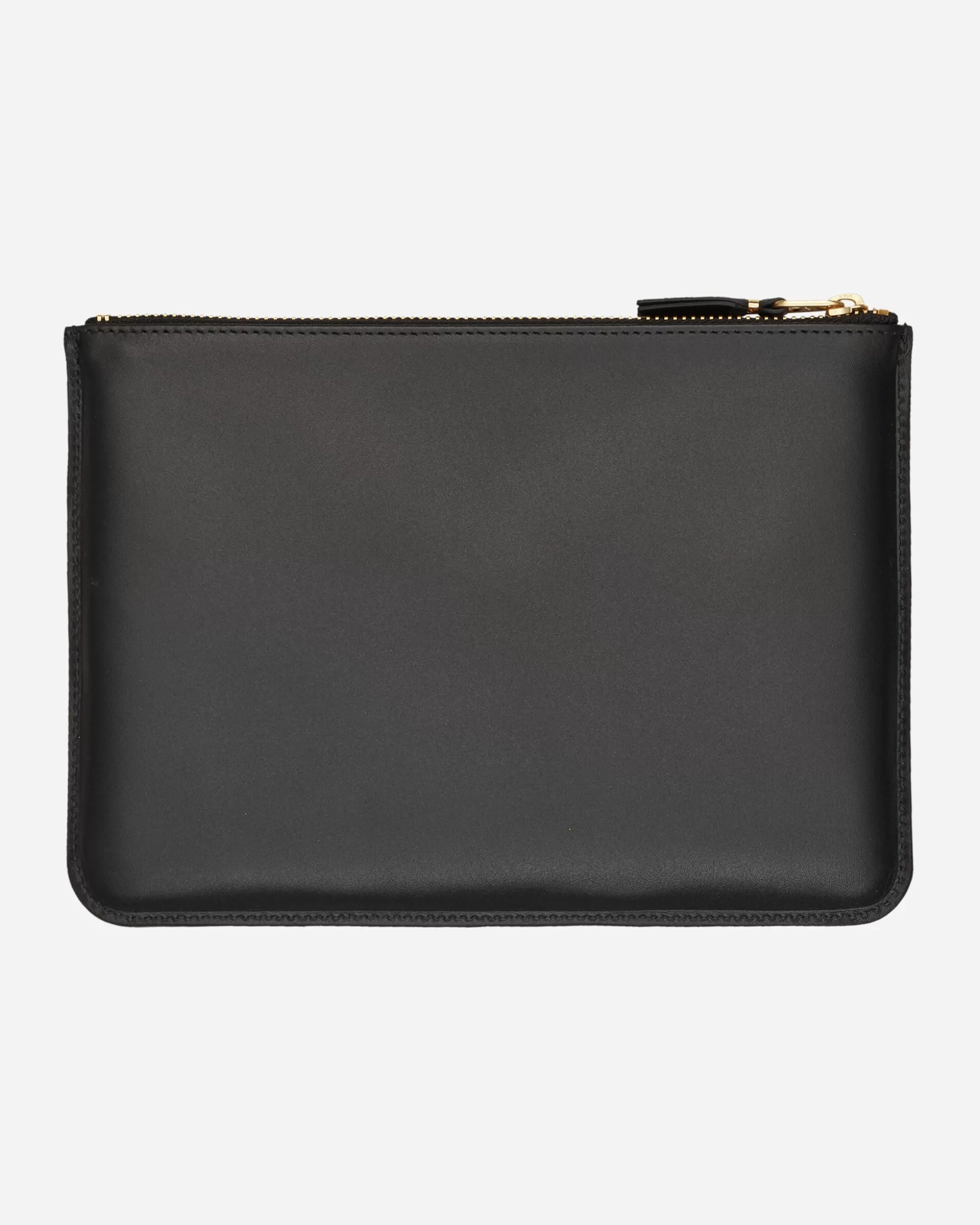 Comme Des Garçons Wallet Classic Print Leather Pouch Black Clearance