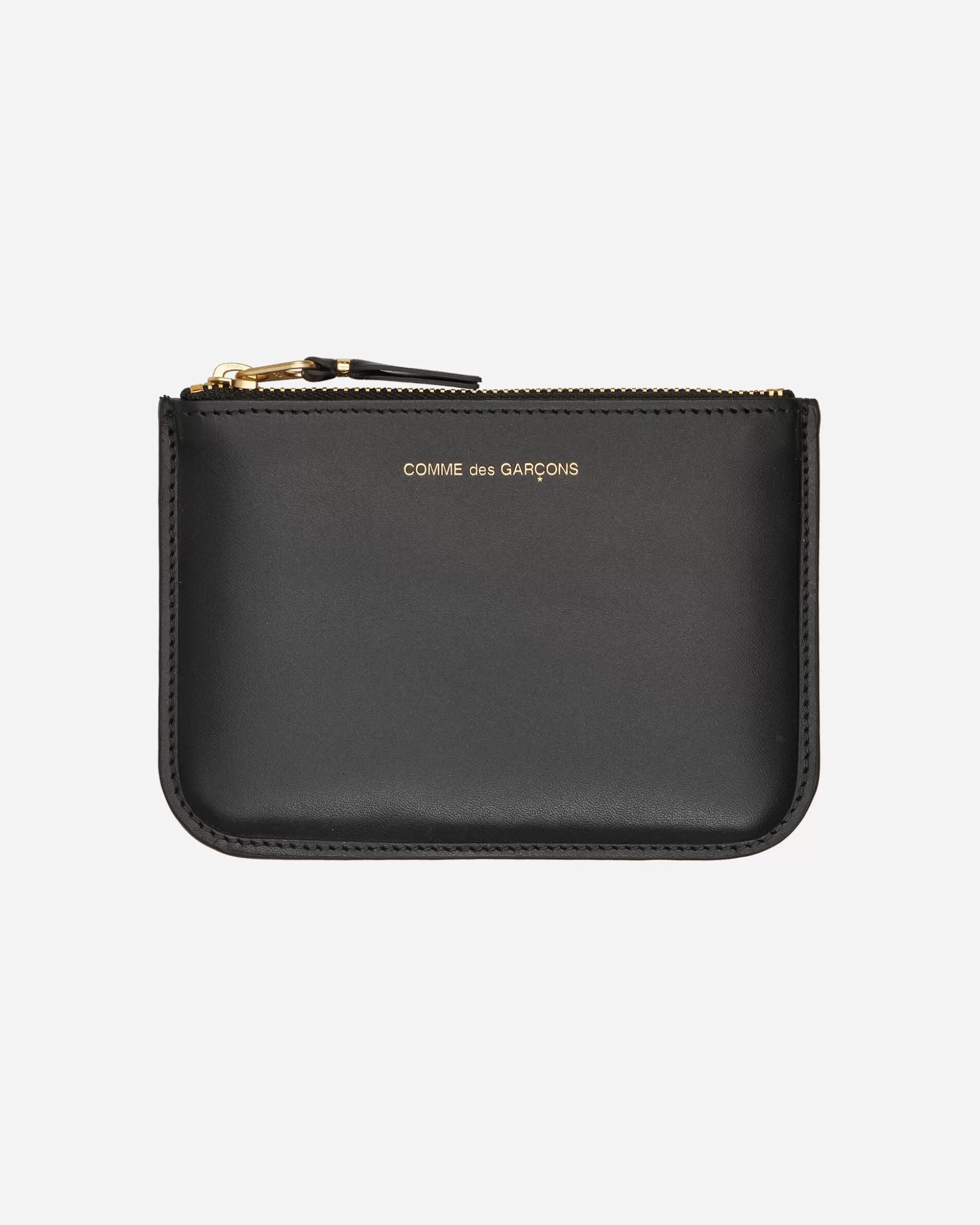 Comme Des Garçons Wallet Classic Print Zip Pouch Black Fashion