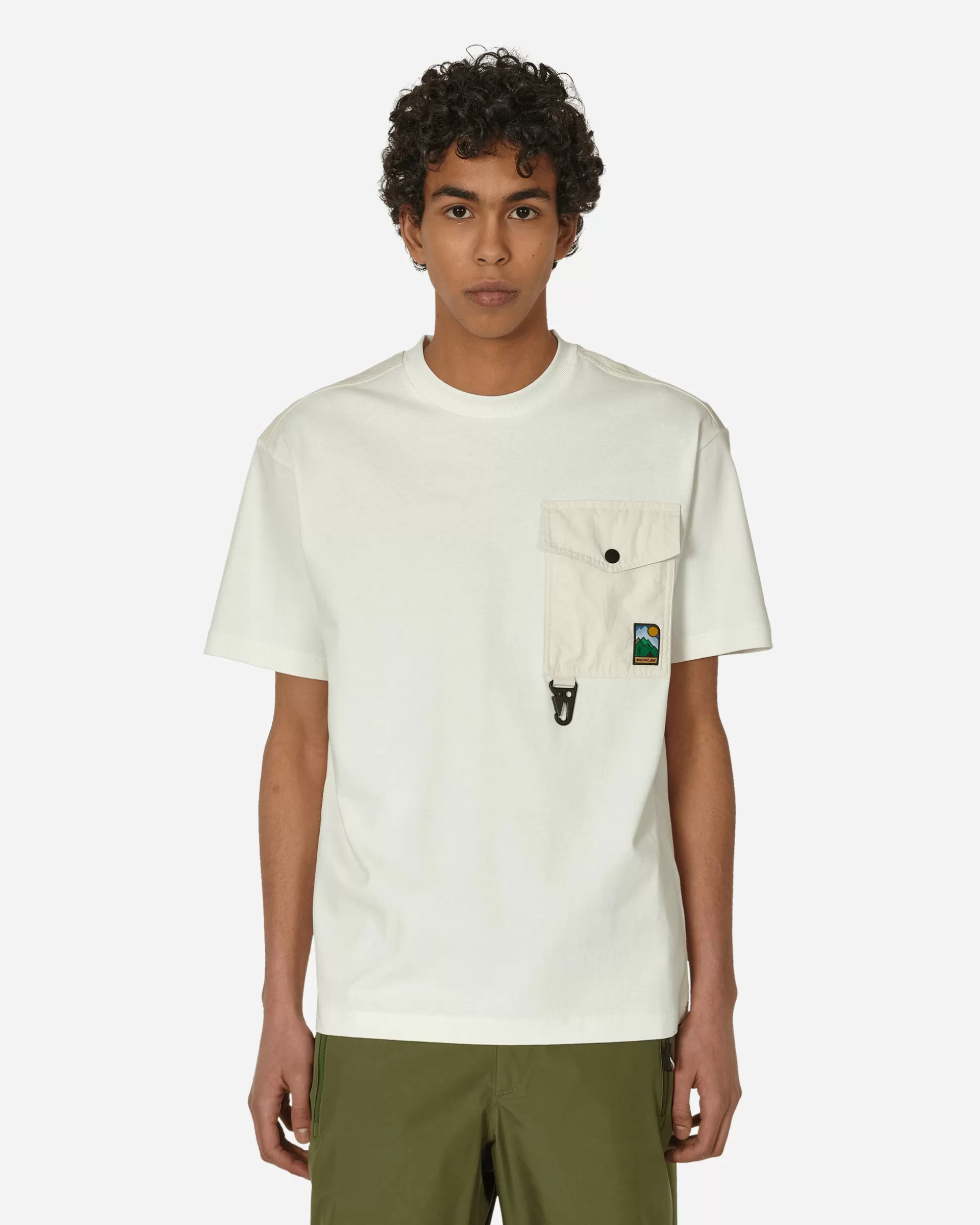 Moncler Grenoble Day-Namic Pocket T-Shirt White Clearance