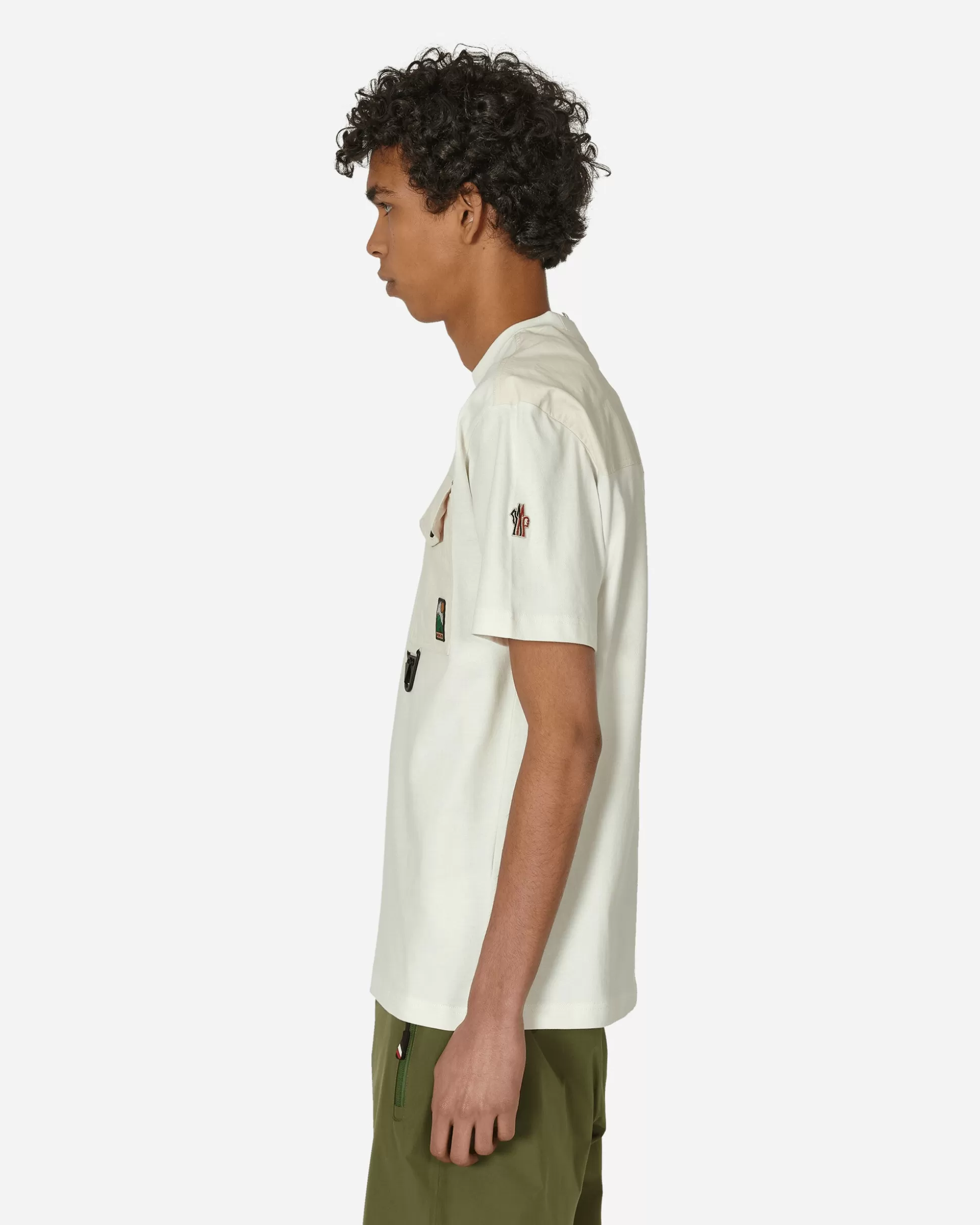 Moncler Grenoble Day-Namic Pocket T-Shirt White Clearance