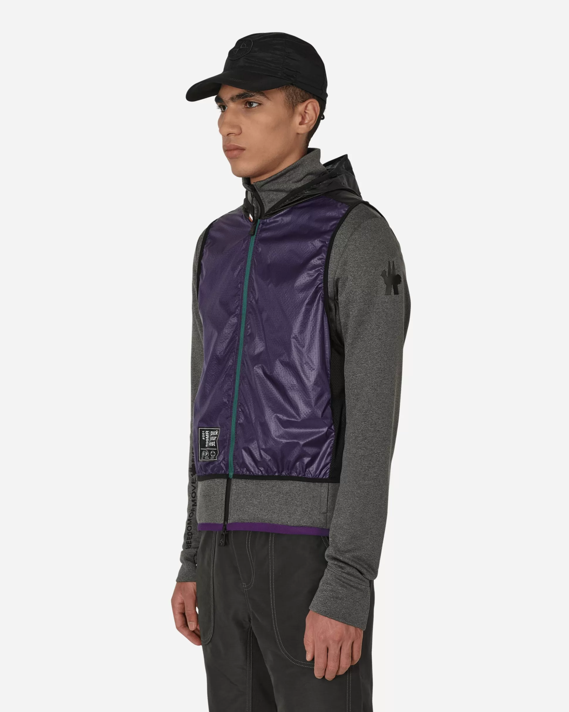 Moncler Grenoble Day-Namic Sweatshirt with Vest Grey New