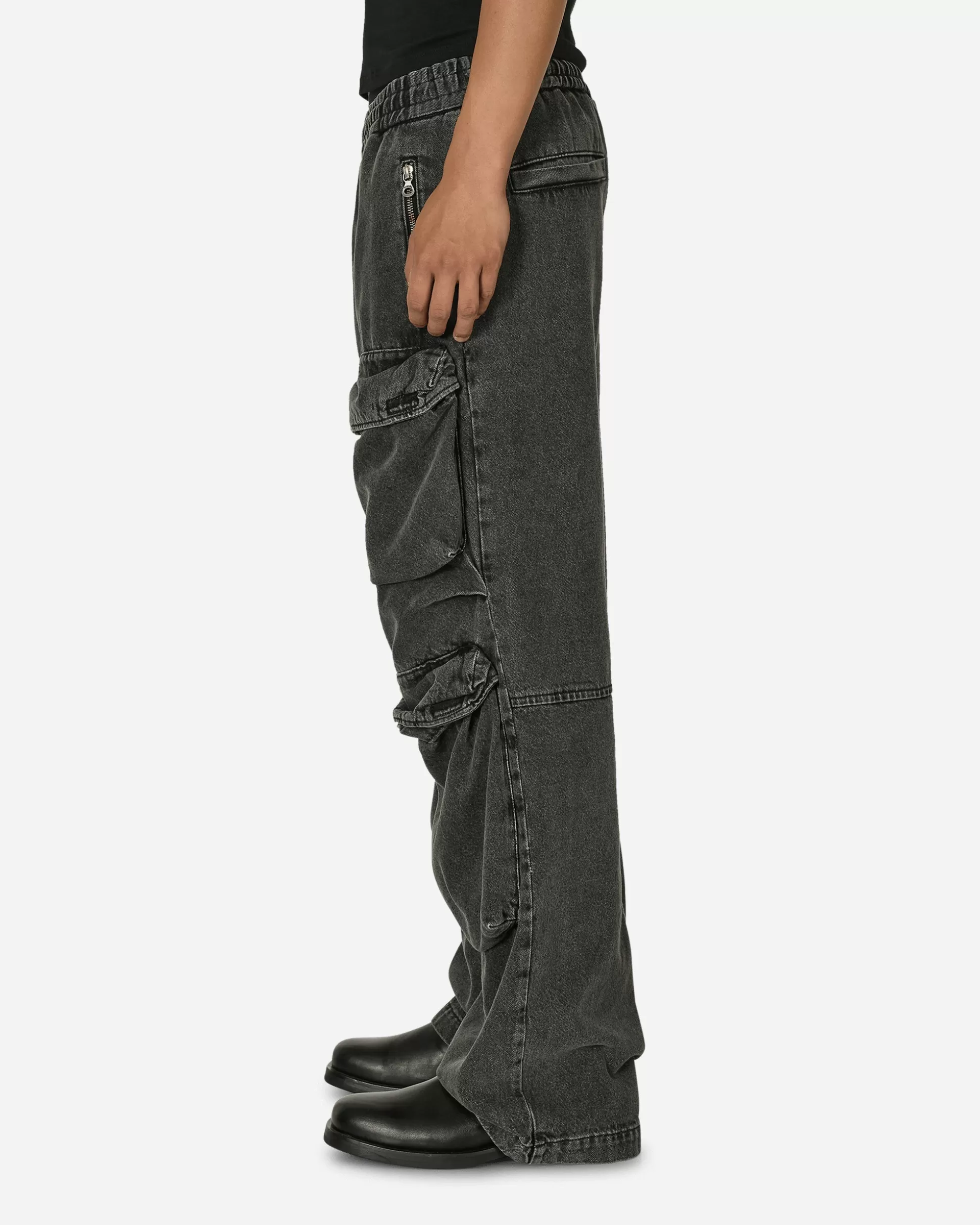Diesel Denim Cargo Pants Black Clearance