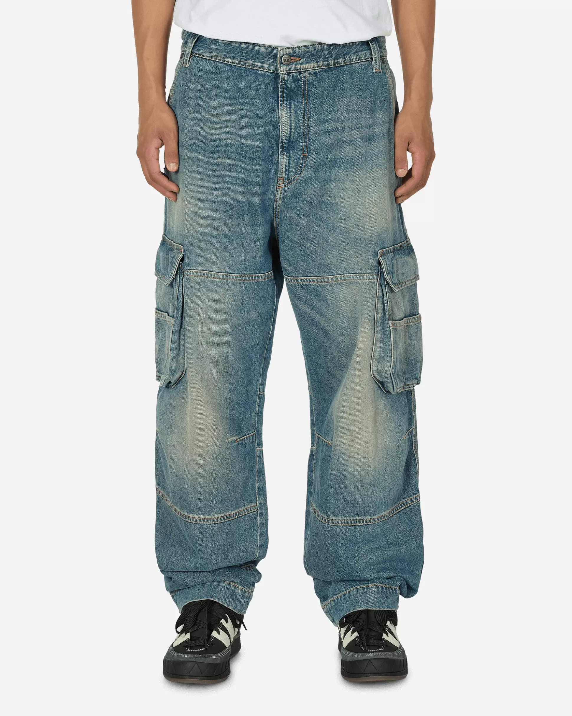 Diesel D-Fish Straight Jeans Light Blue Flash Sale