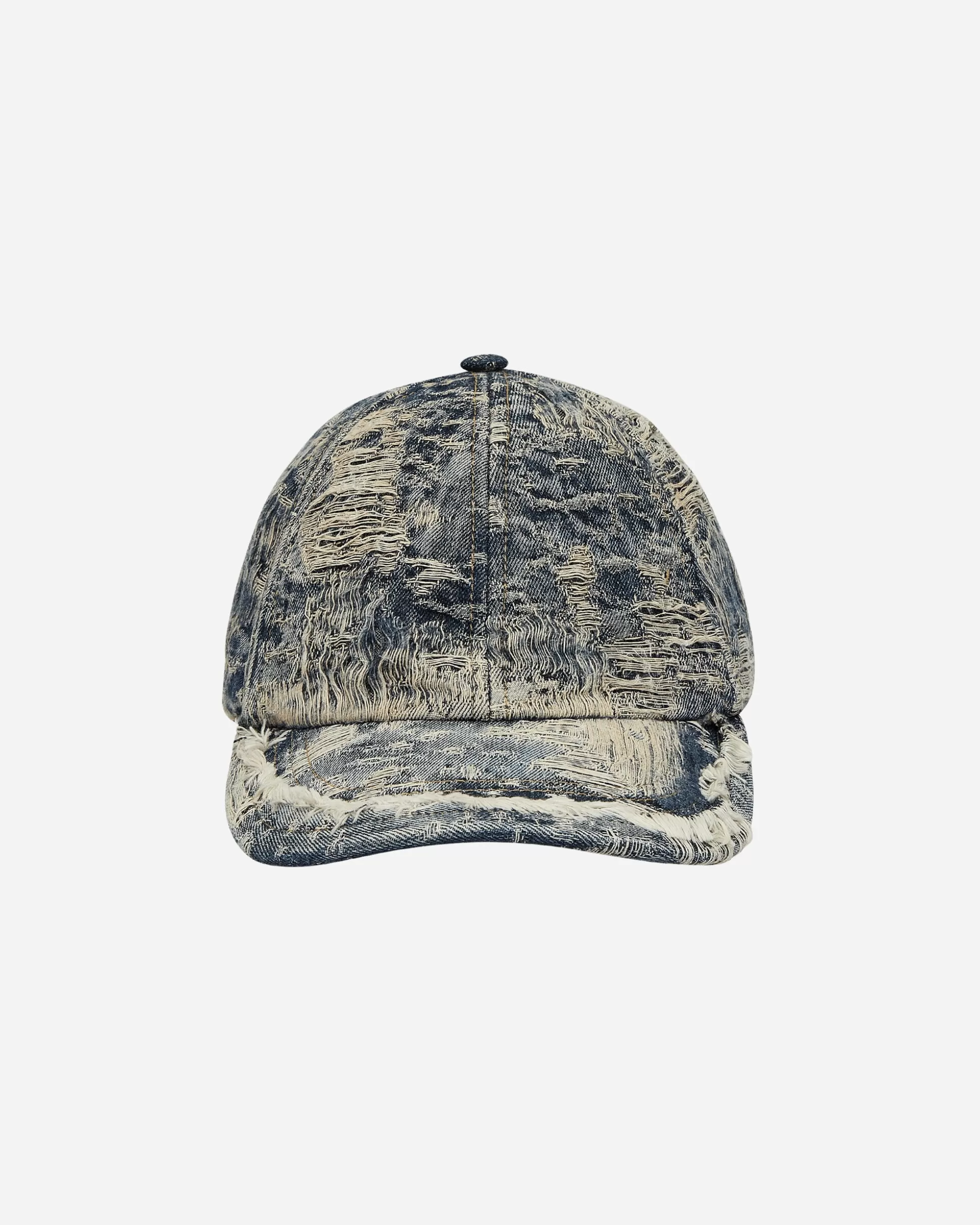 Diesel Distressed Denim Baseball Cap Blue Outlet