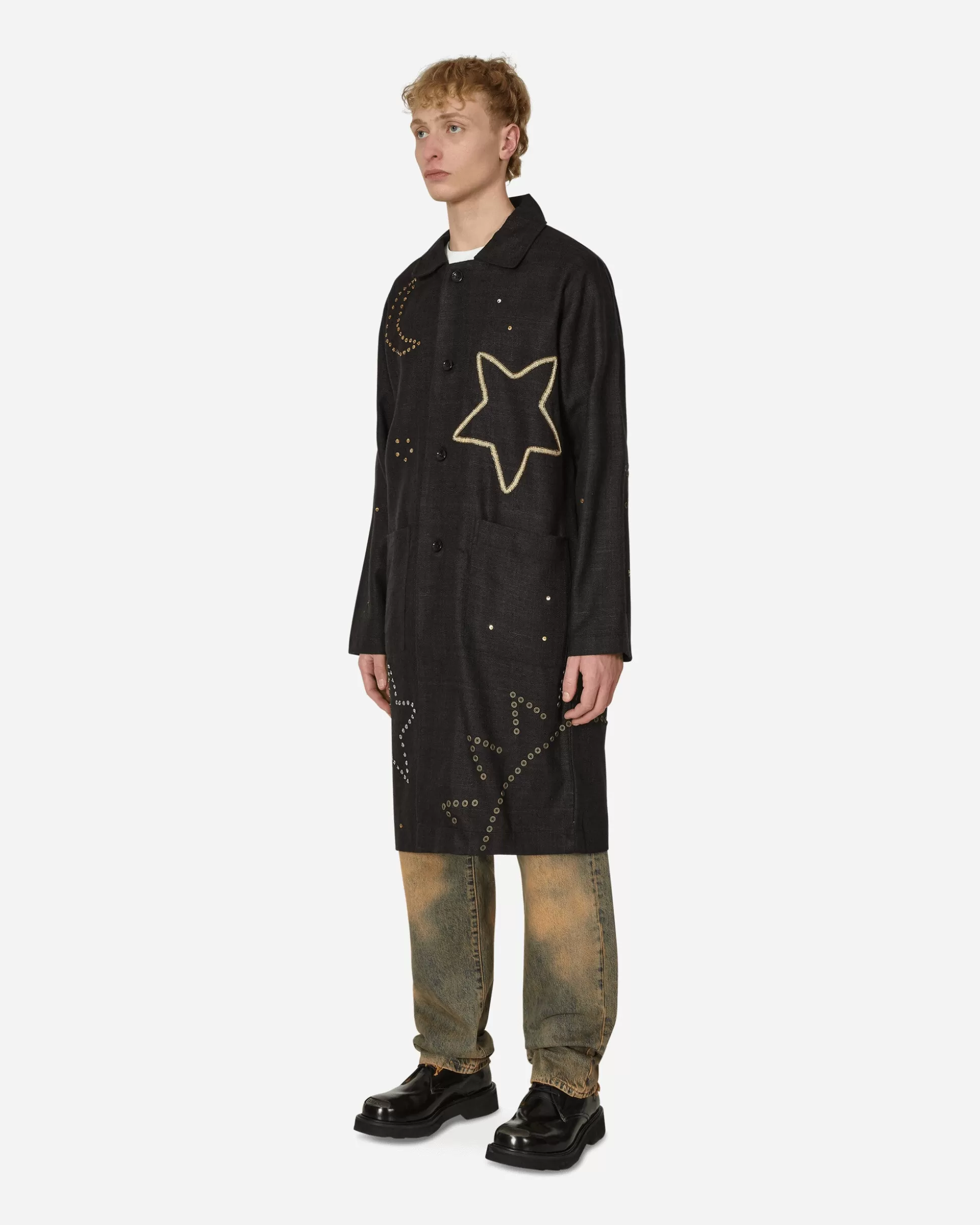 Sky High Farm Embroidered Constellation Coat Black Flash Sale