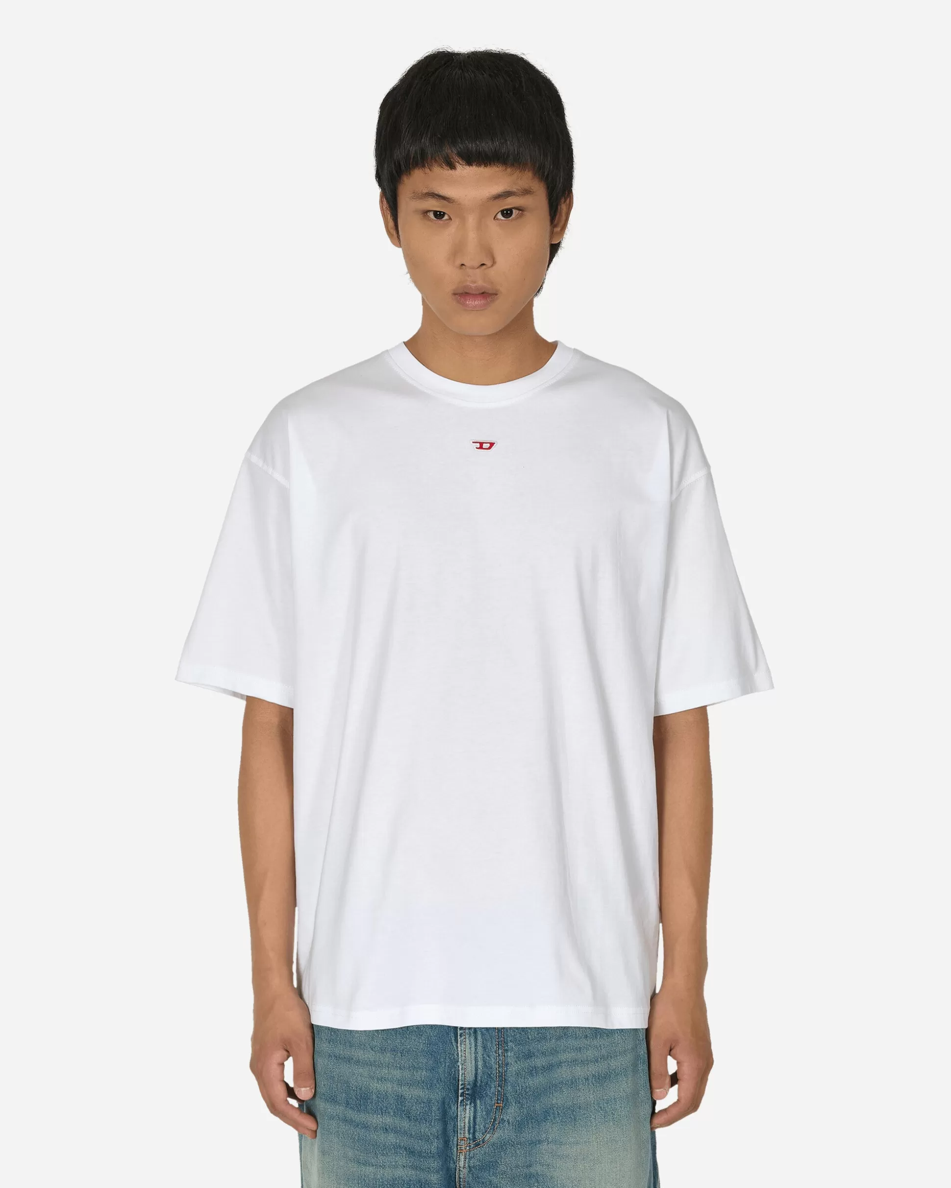 Diesel Embroidered D Patch T-Shirt White Best