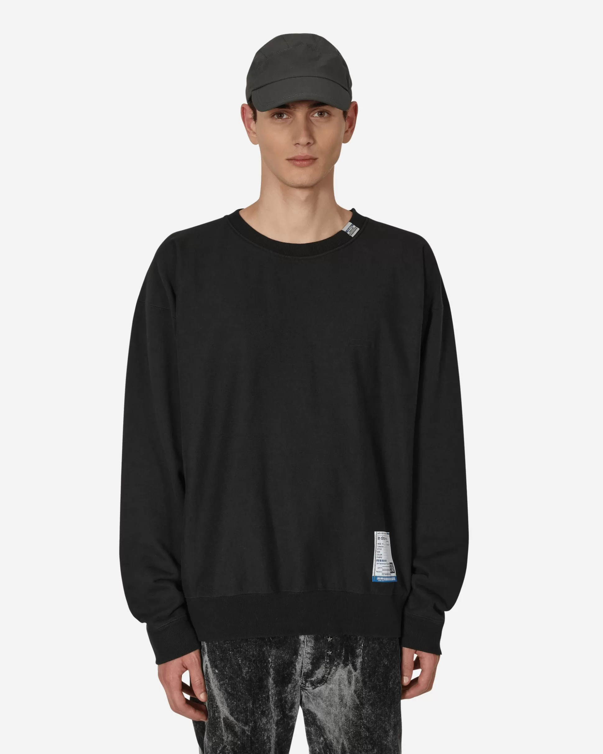 in・stru(men-tal) Embroidery Crewneck Sweatshirt Black Best Sale