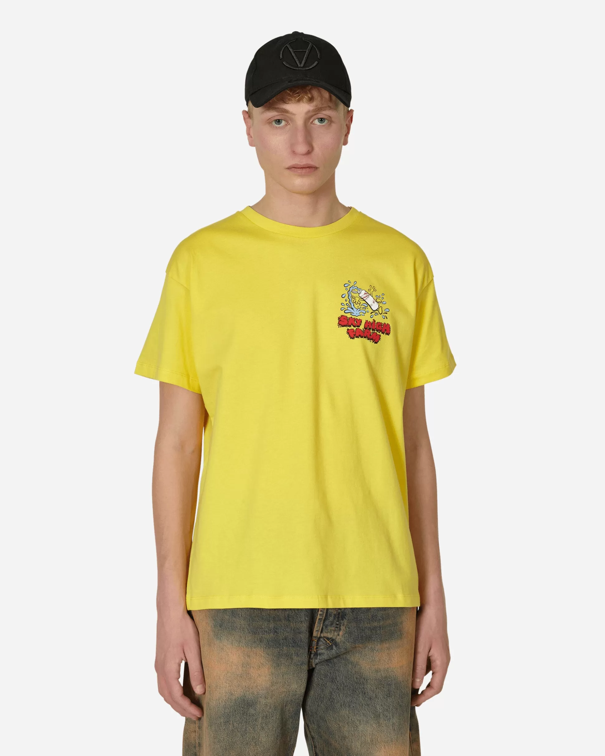 Sky High Farm Flatbush Printed T-Shirt Yellow Discount