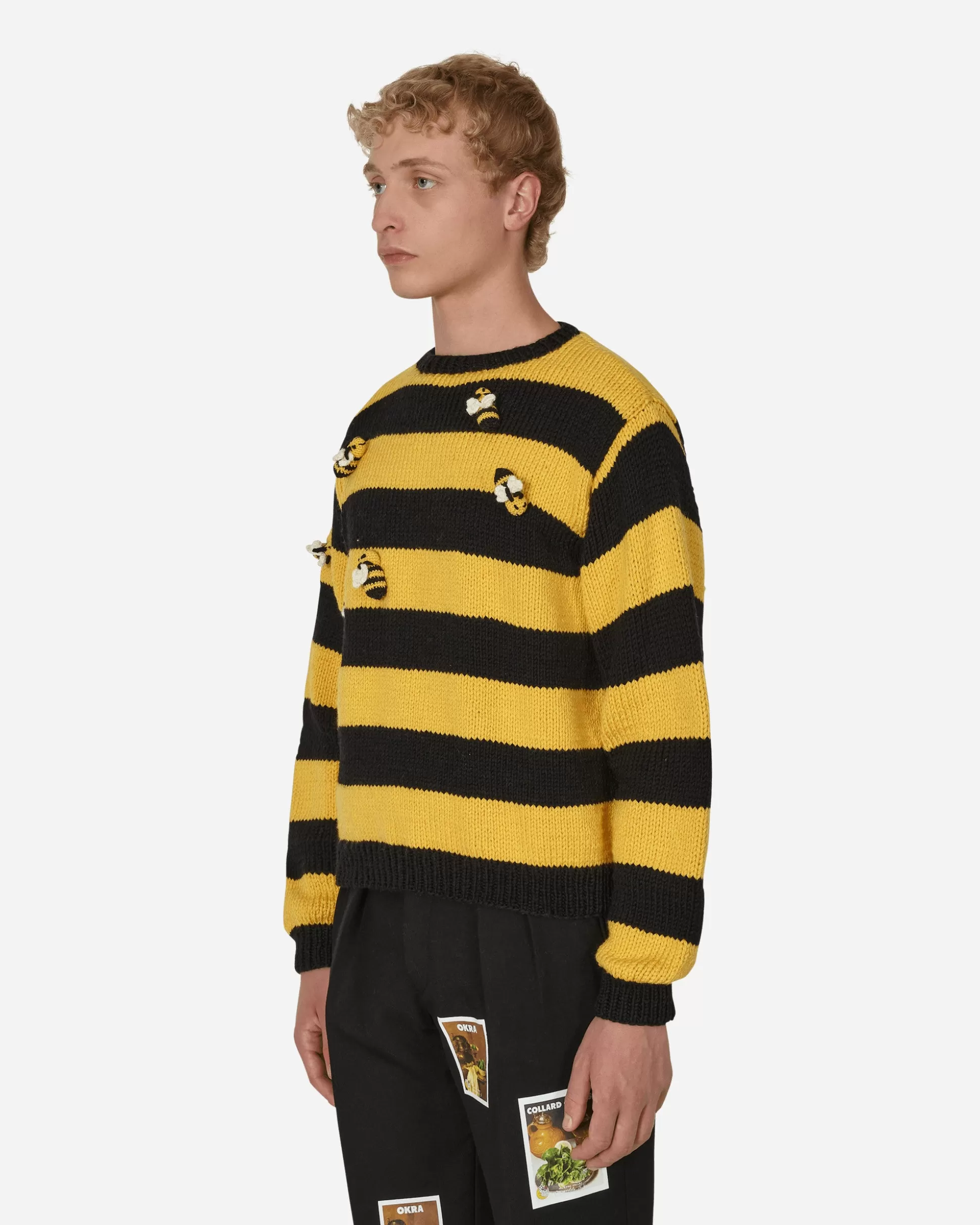 Sky High Farm Hand Knit Bee Knit Sweater Black Online