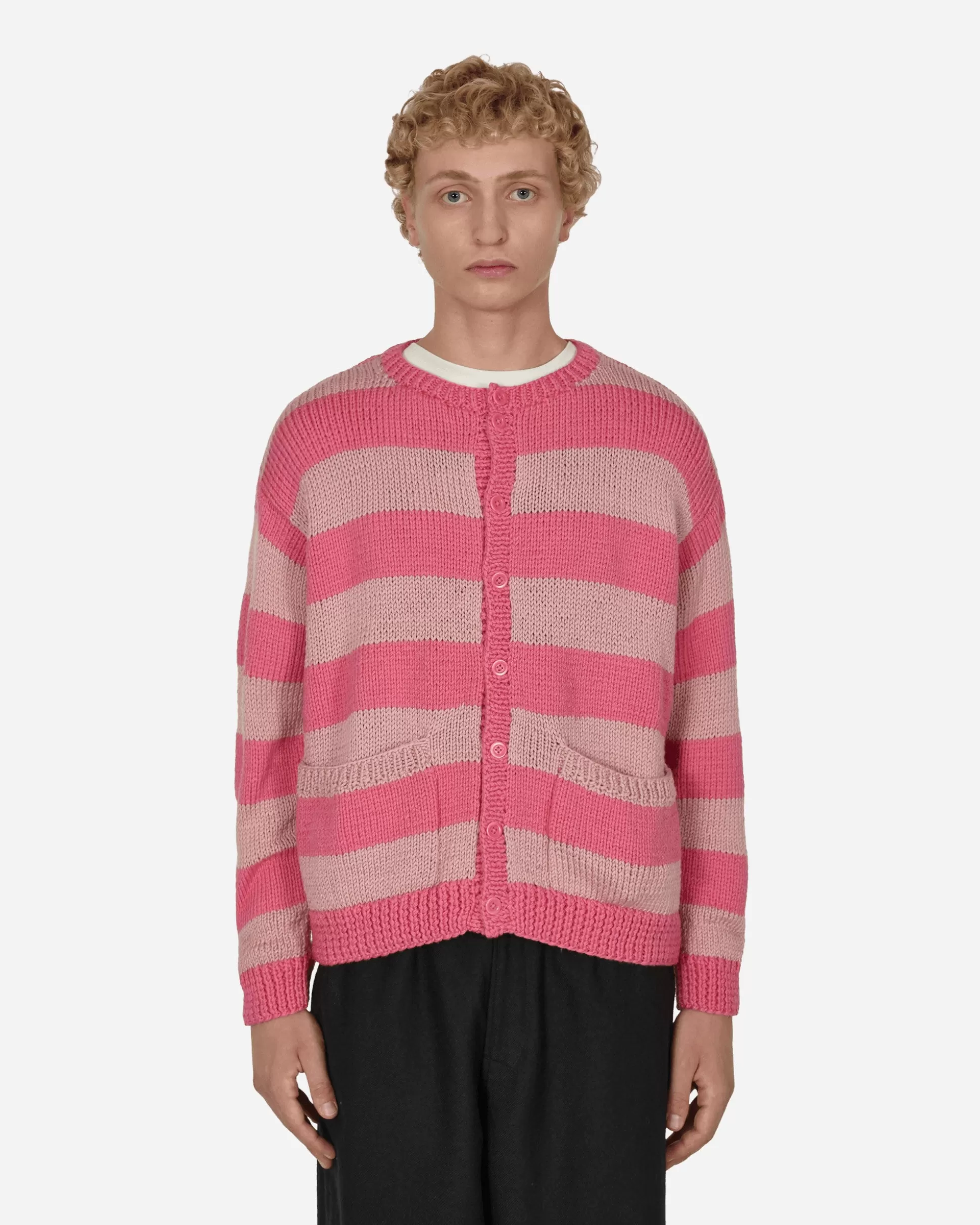Sky High Farm Hand Knit Pig Cardigan Pink Store