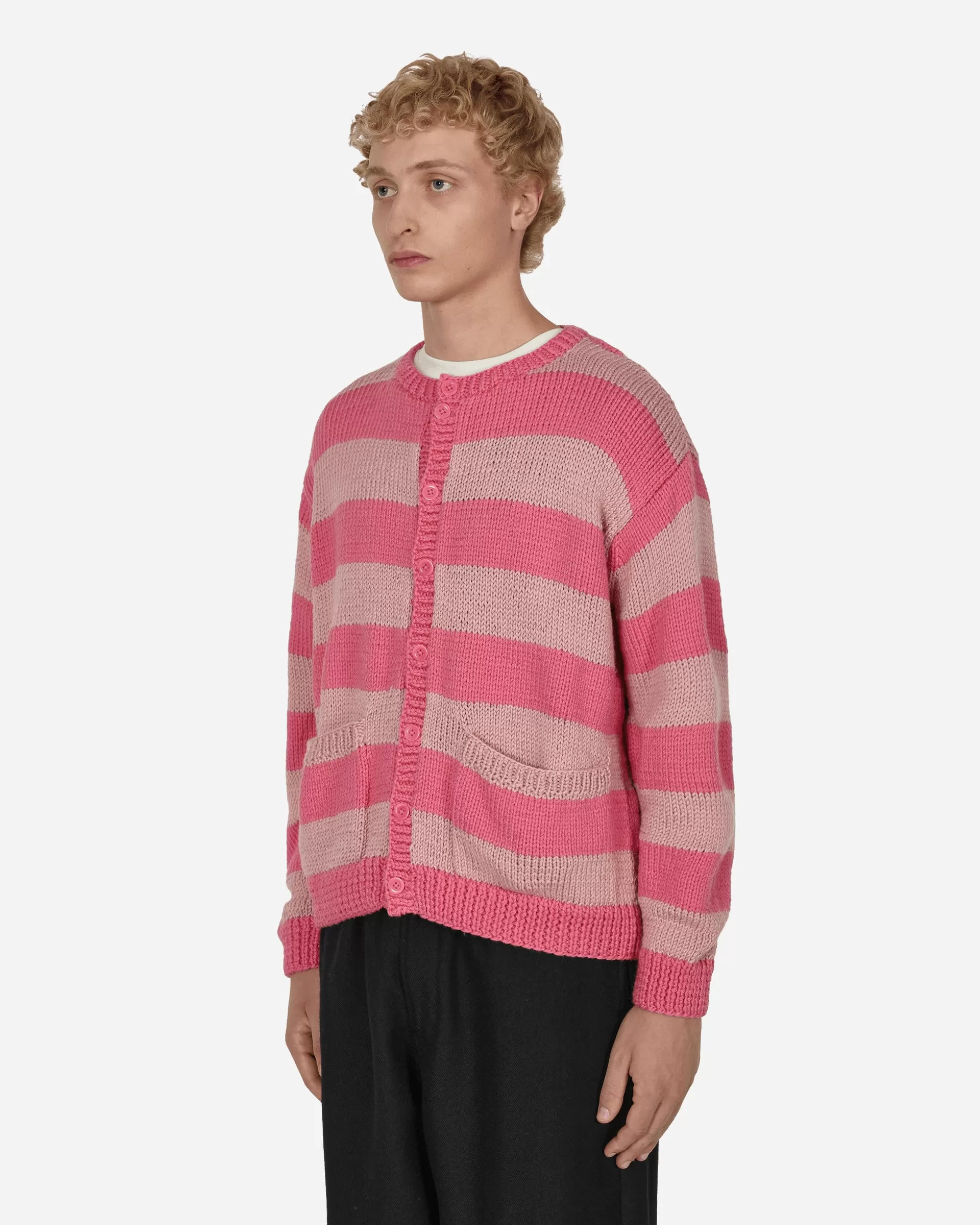 Sky High Farm Hand Knit Pig Cardigan Pink Store