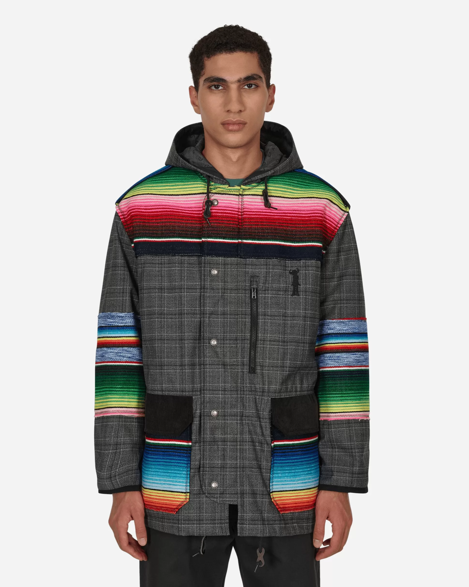 Junya Watanabe MAN Jay Kay Striped Check Jacket Grey Fashion