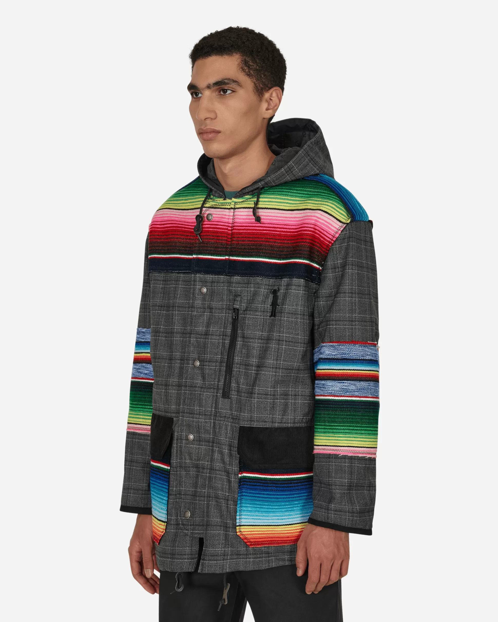 Junya Watanabe MAN Jay Kay Striped Check Jacket Grey Fashion