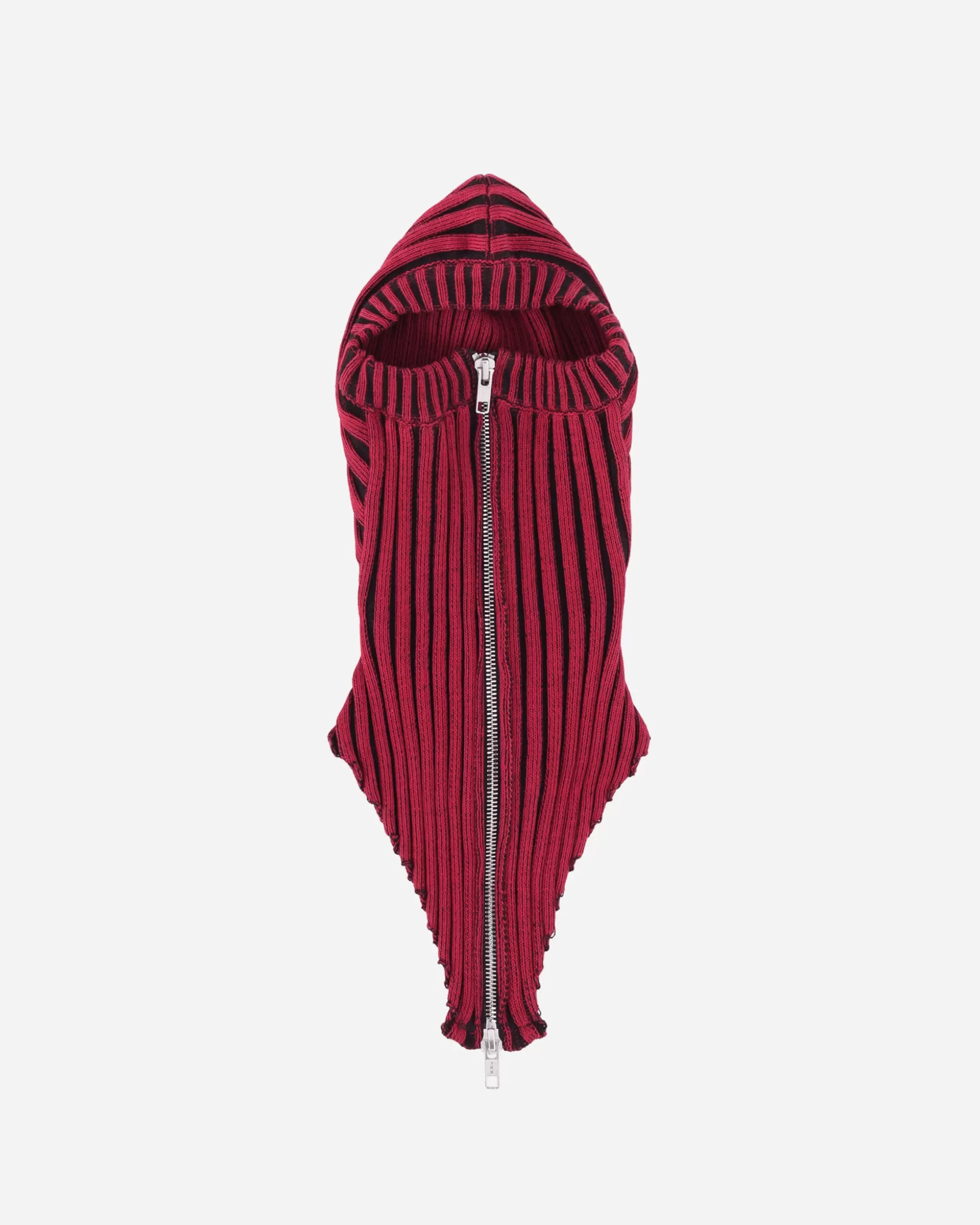 Lueder Knitted Zip Balaclava Groppo Red New