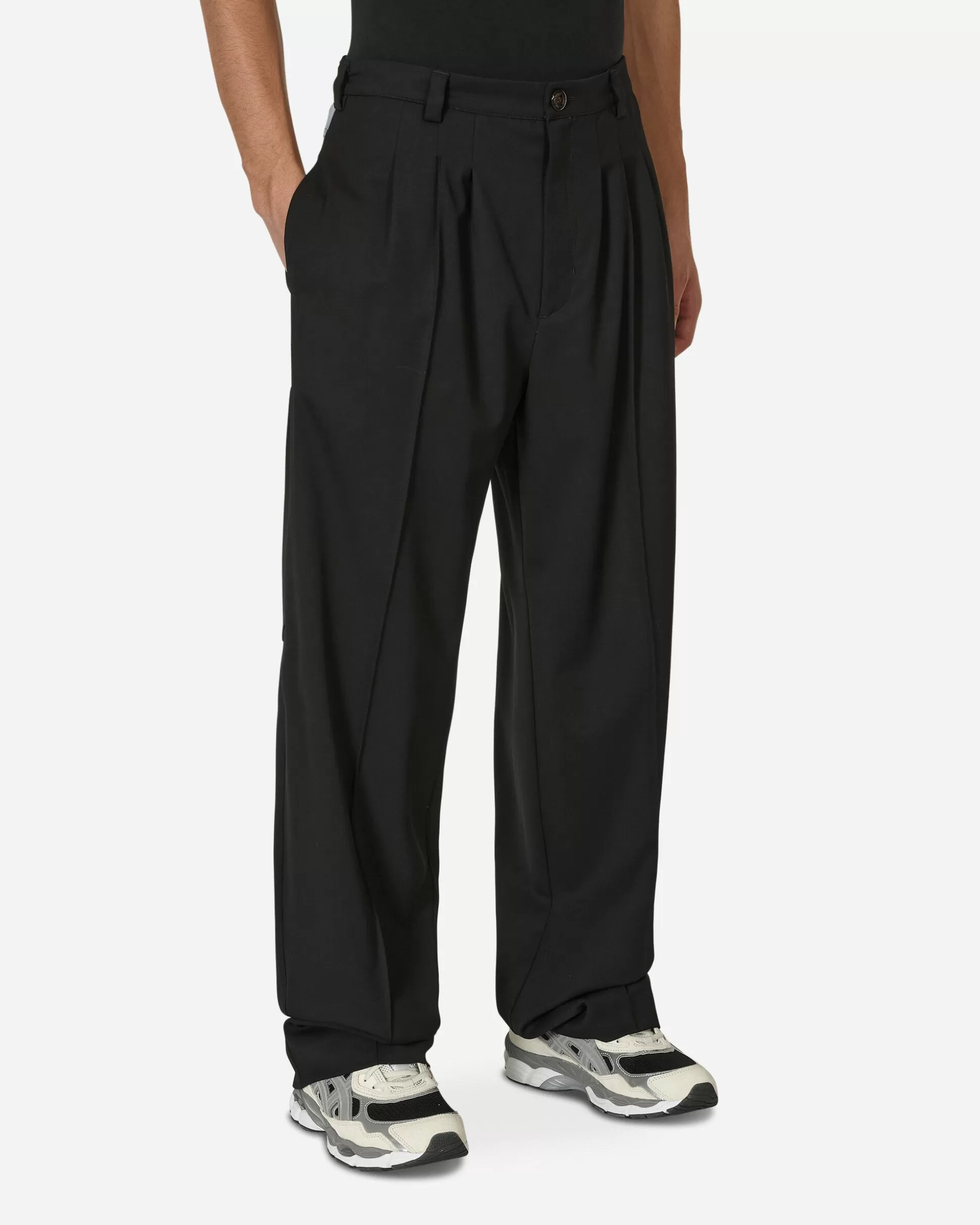 Kiko Kostadinov Kreuk Tailored Trousers Crow Black Fashion