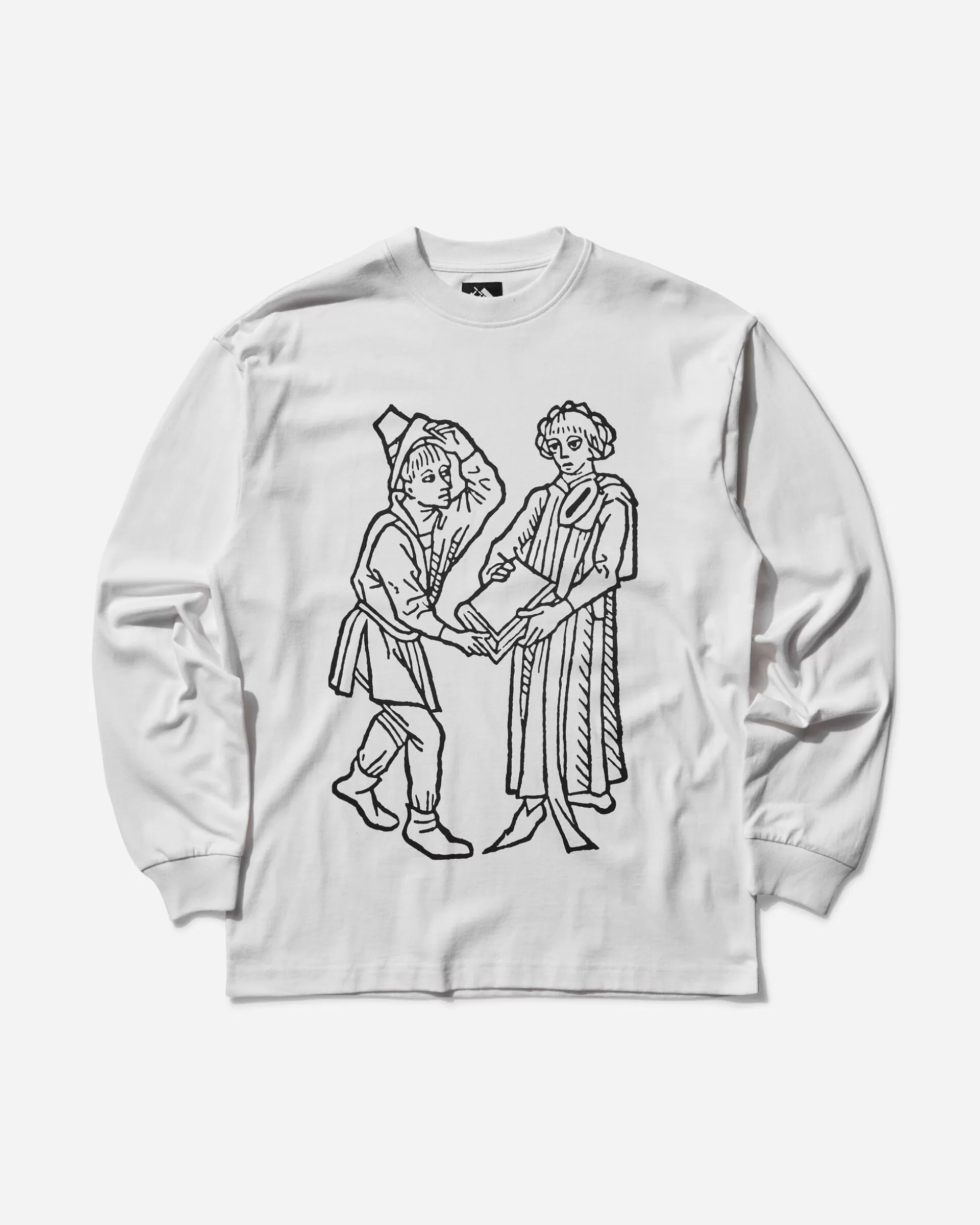 The Trilogy Tapes Men's Bastarda Longsleeve T-Shirt White Hot