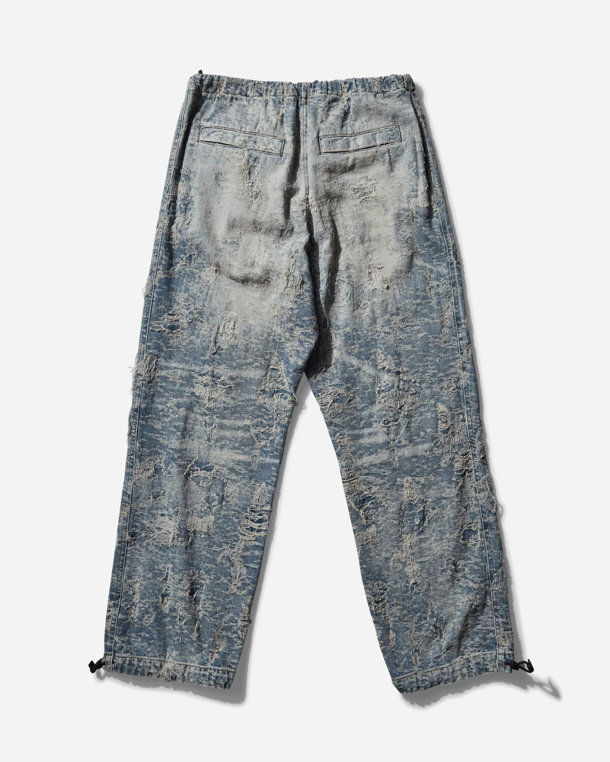 Diesel Men's D-Martial Distressed Denim Pants Blue Discount