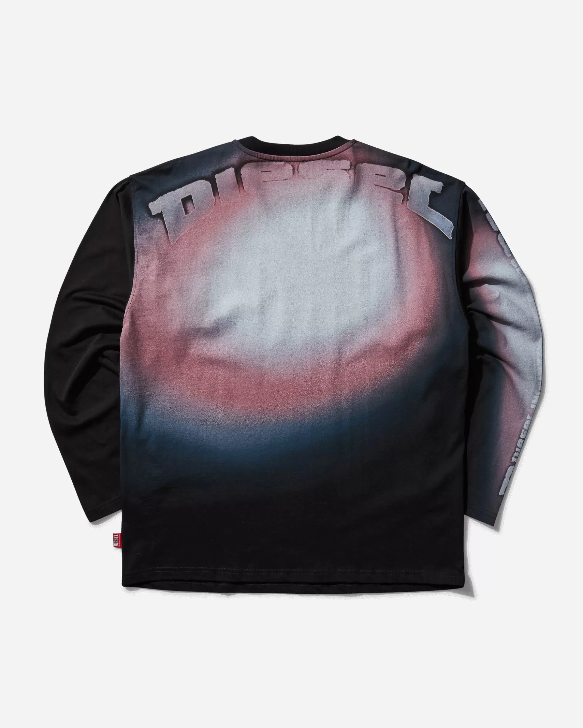 Diesel Men's Graphic Longsleeve T-Shirt Black Best Sale