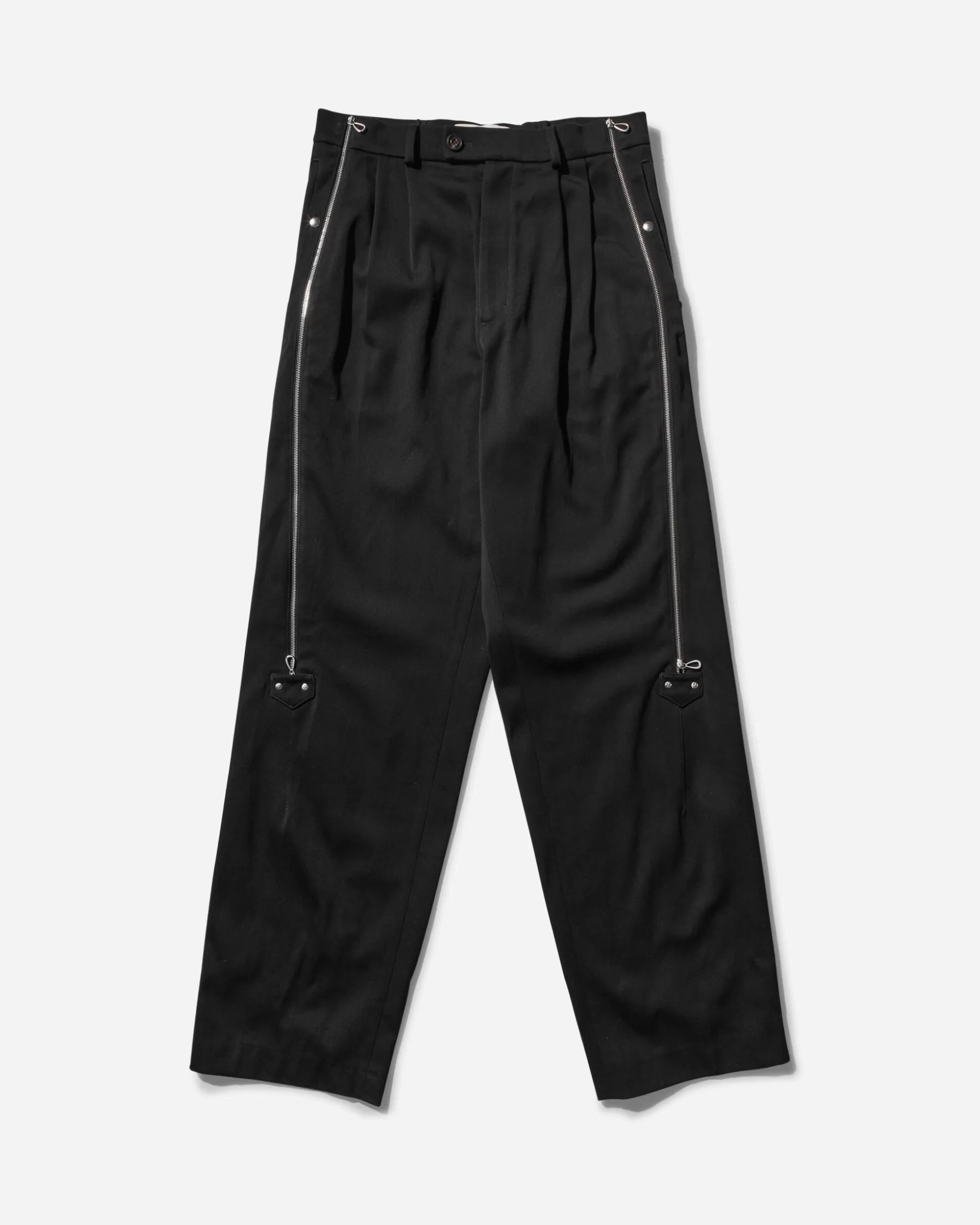 Kiko Kostadinov Men's Knox Trousers with Zip Raven Black Flash Sale