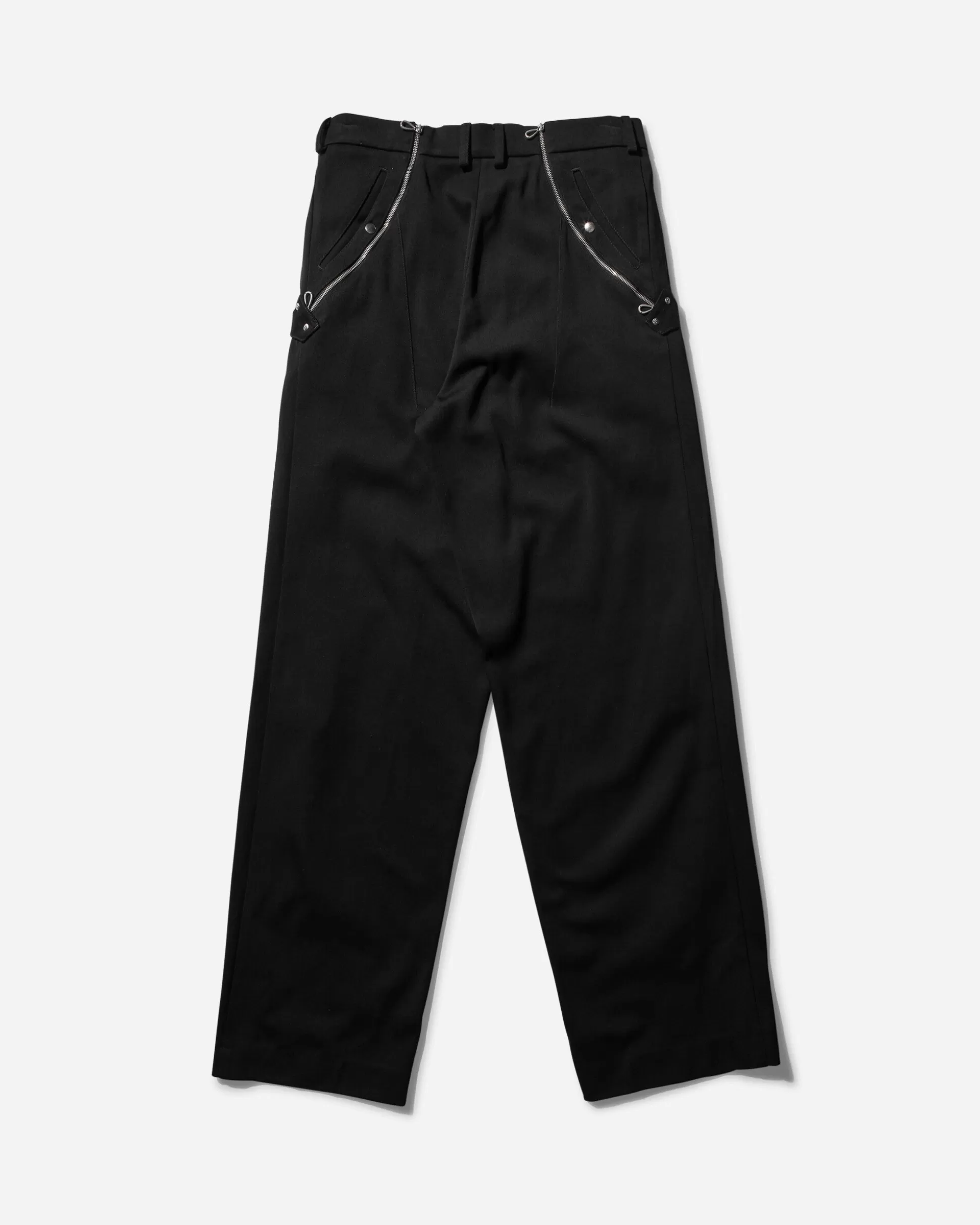 Kiko Kostadinov Men's Knox Trousers with Zip Raven Black Flash Sale