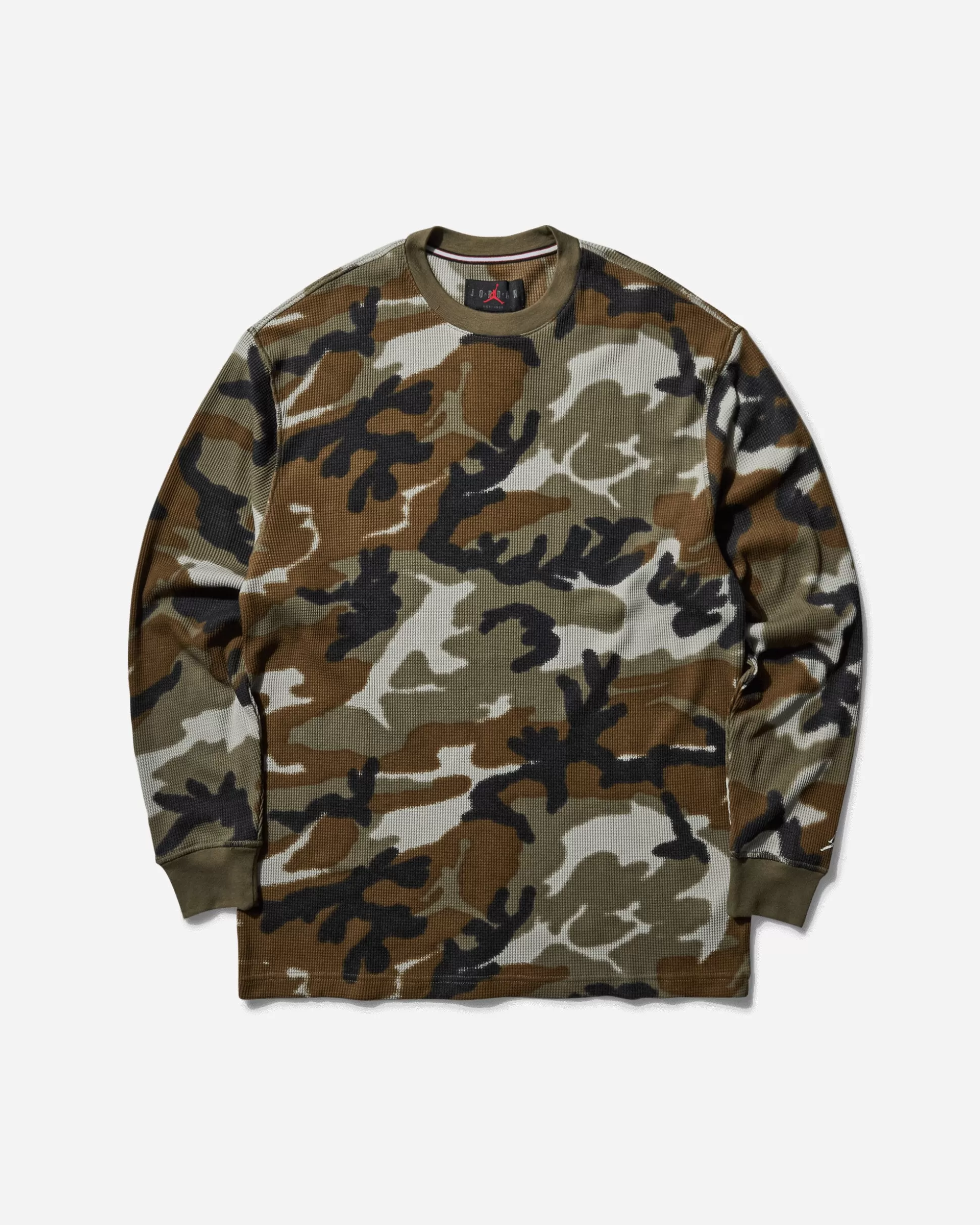 Nike Jordan Men's MVP Camo Longsleeve Top Light Olive / Sail Best Sale