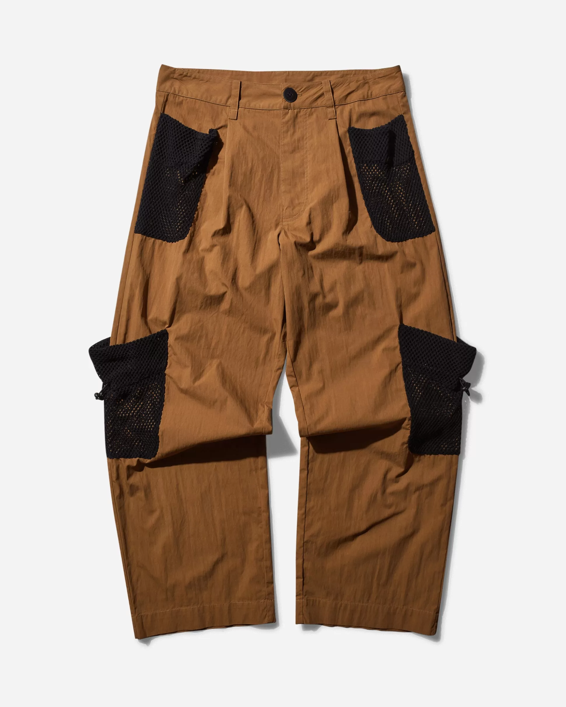 Haydenshapes Men's Net Pocket Cargo Pants Caramel Best Sale