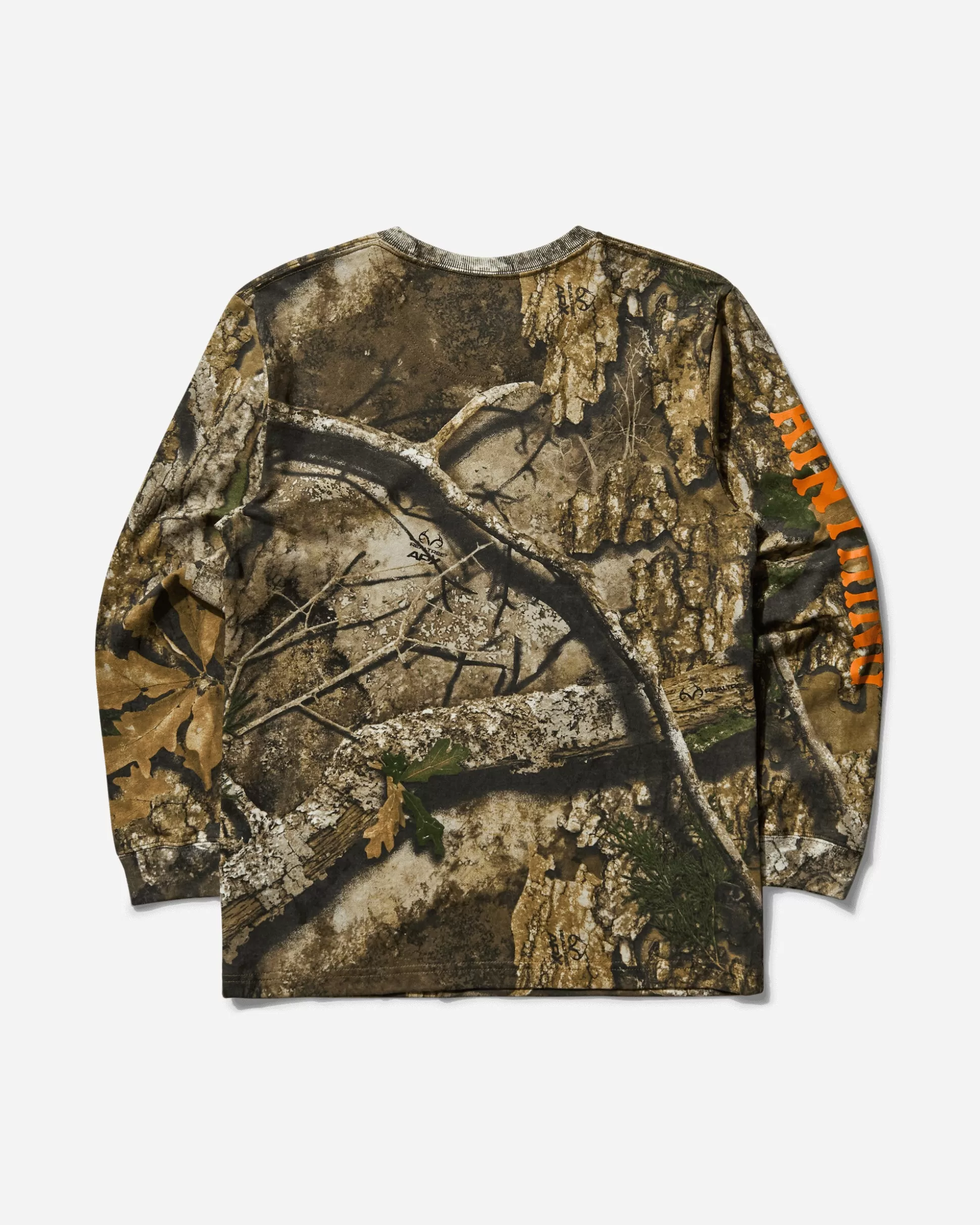 aNYthing Men's No Tresspassing Longsleeve T-Shirt Realtree Camo Sale