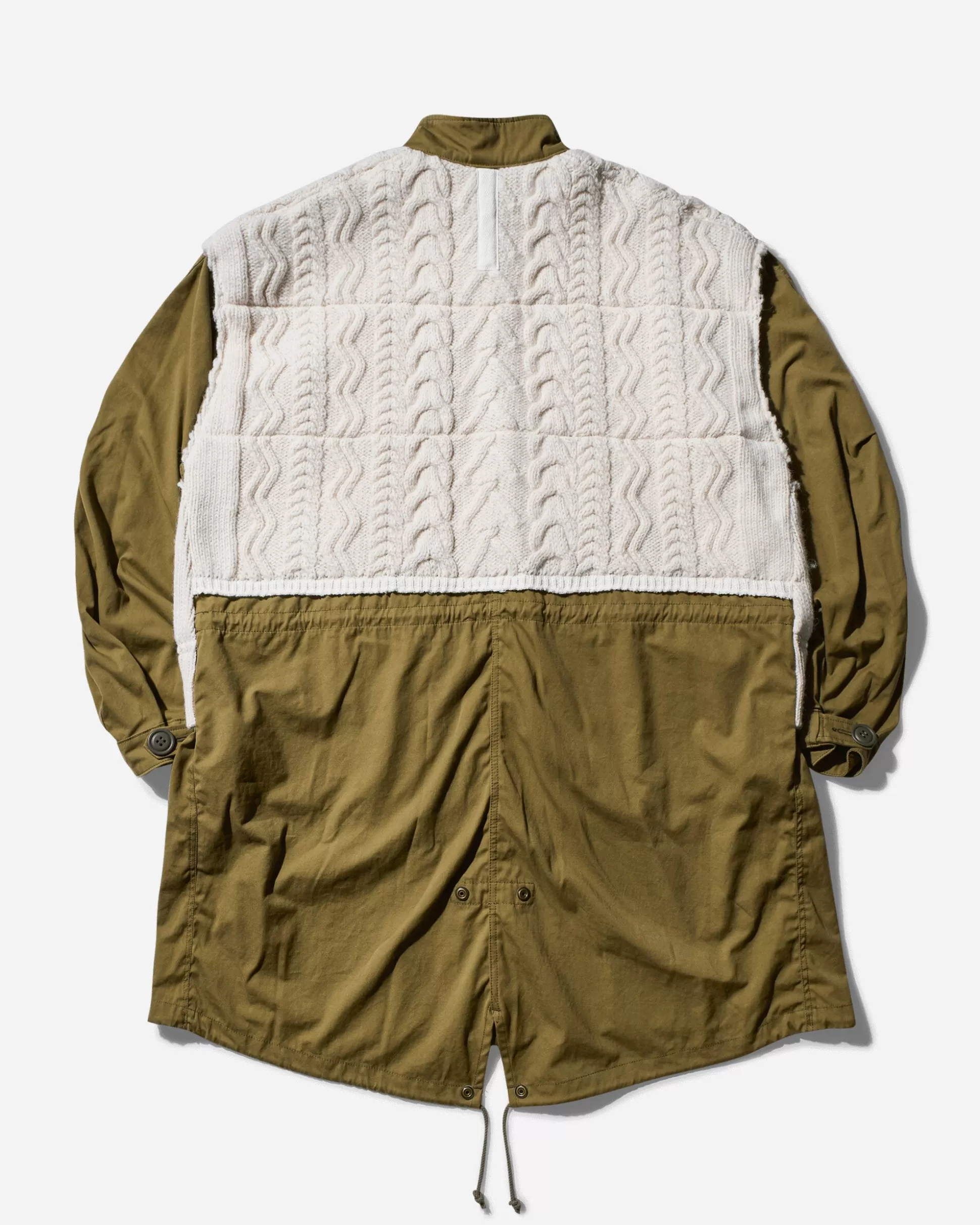 Junya Watanabe MAN Men's Richmond Knitwear Parka Jacket Khaki / Natural Best