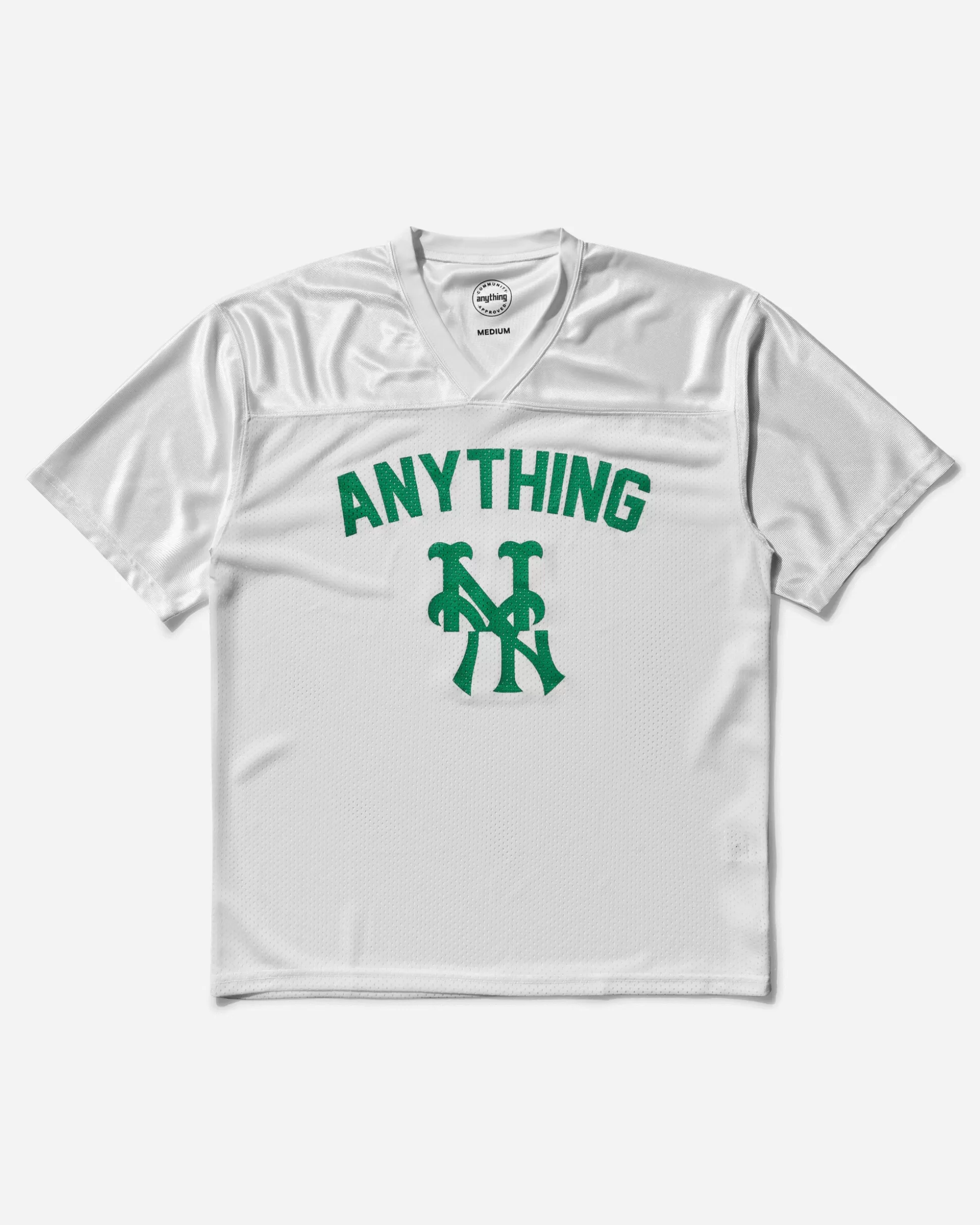 aNYthing Men's Subway Series Football Jersey White Outlet