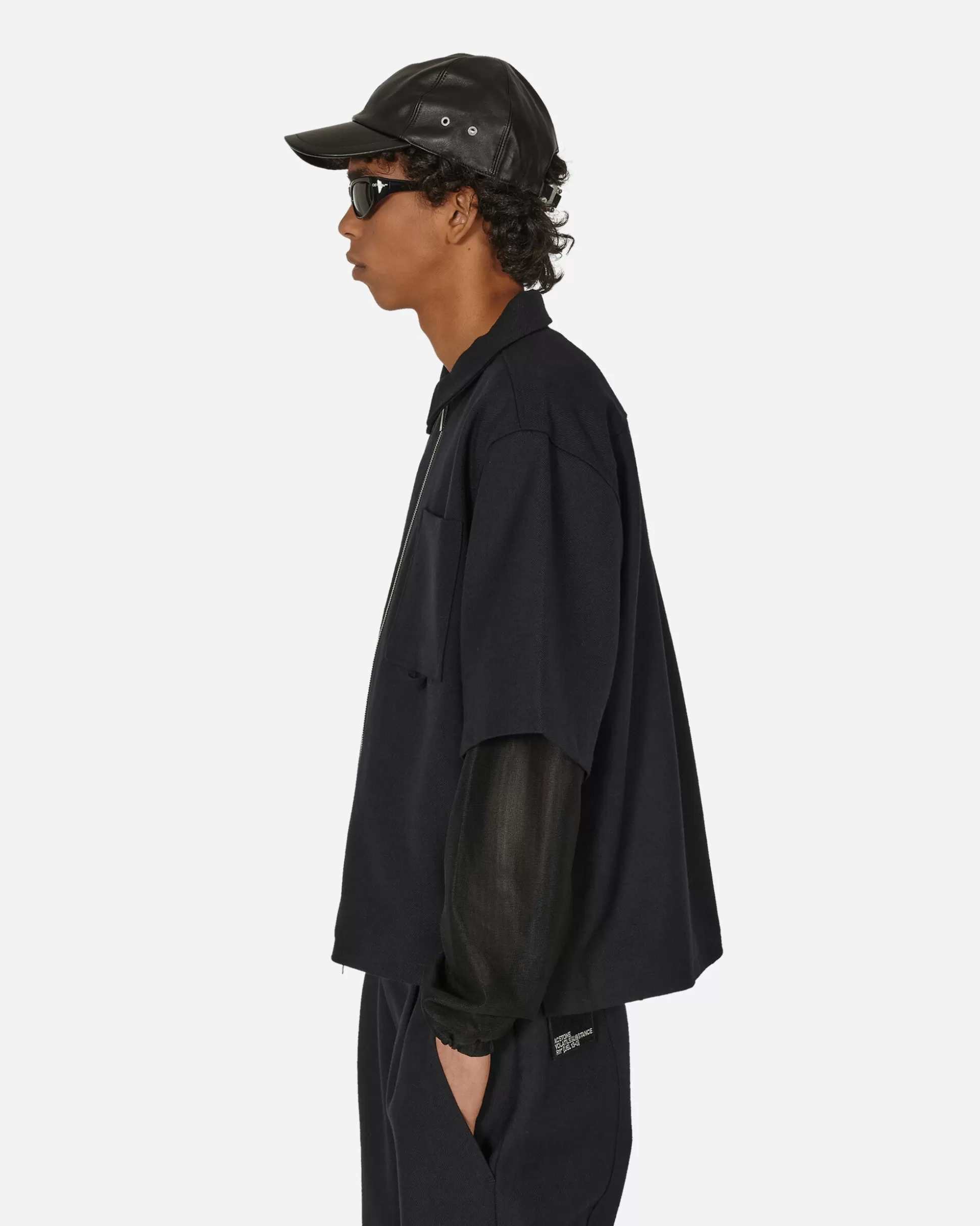 Haydenshapes Merino Patch Zip Shirt Black Online