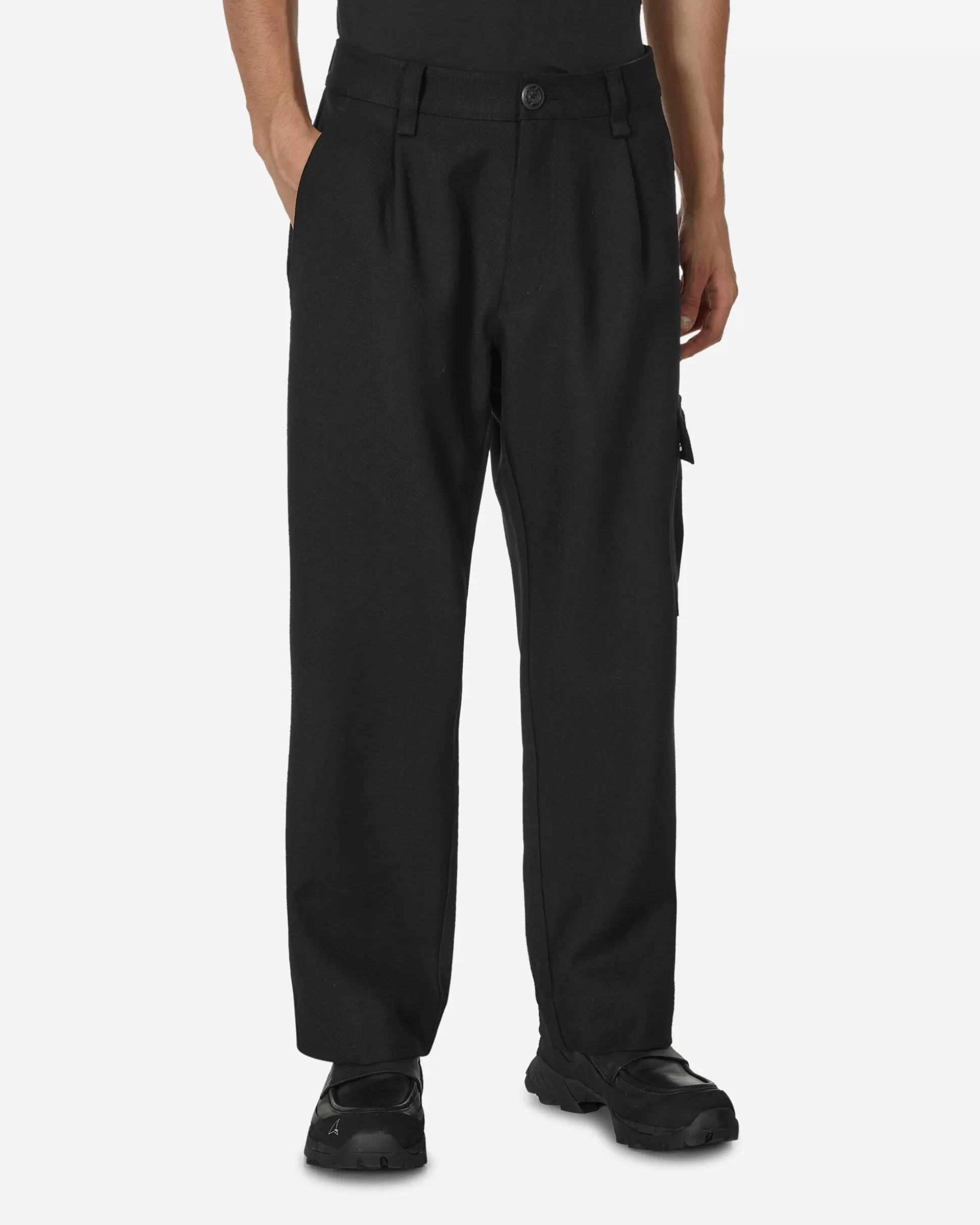 Haydenshapes Merino Piston Pleated Patch Cargo Pants Black Best