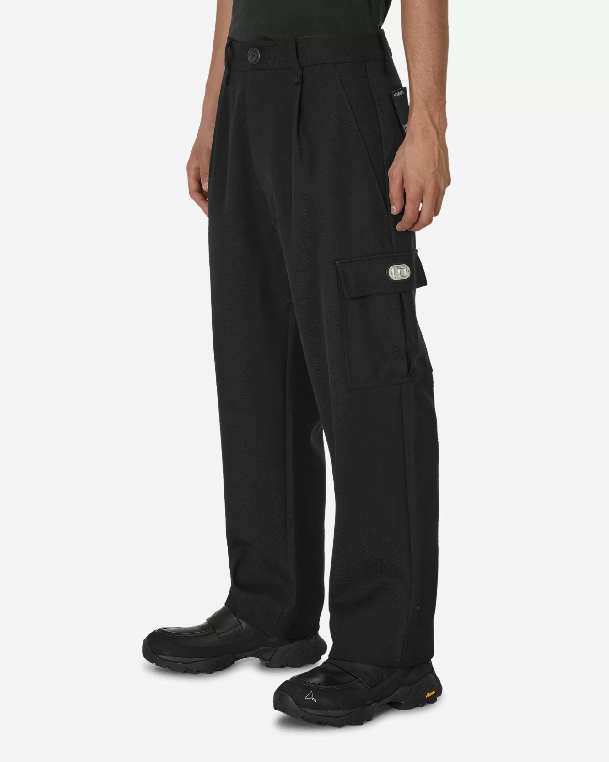 Haydenshapes Merino Piston Pleated Patch Cargo Pants Black Best
