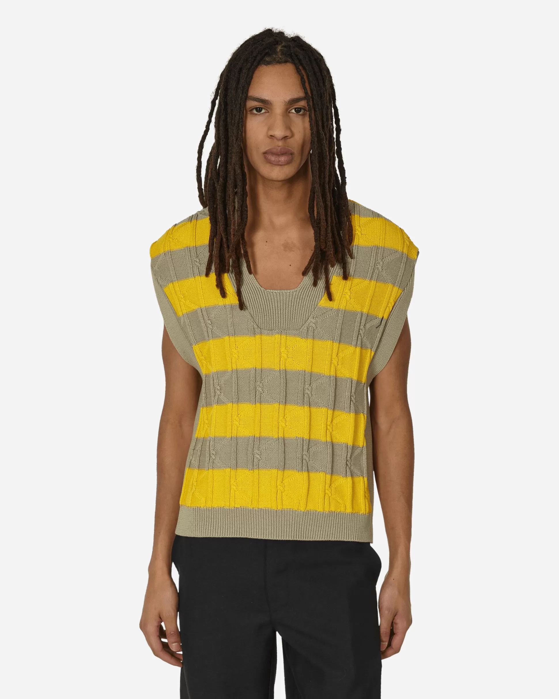Kiko Kostadinov Merli Twinset Vest Beige / Yellow Best