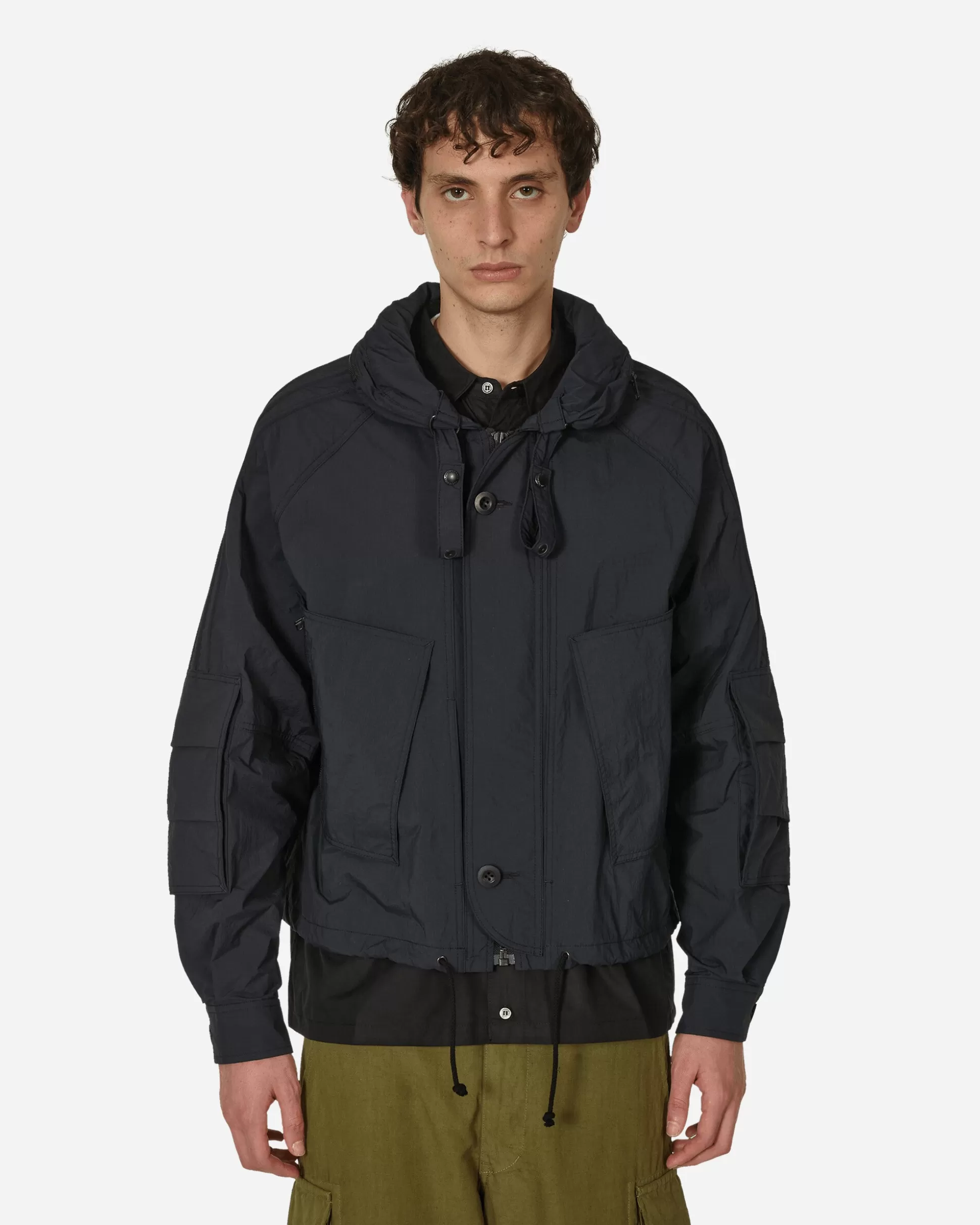 Junya Watanabe MAN Military Shirt Jacket Black Cheap