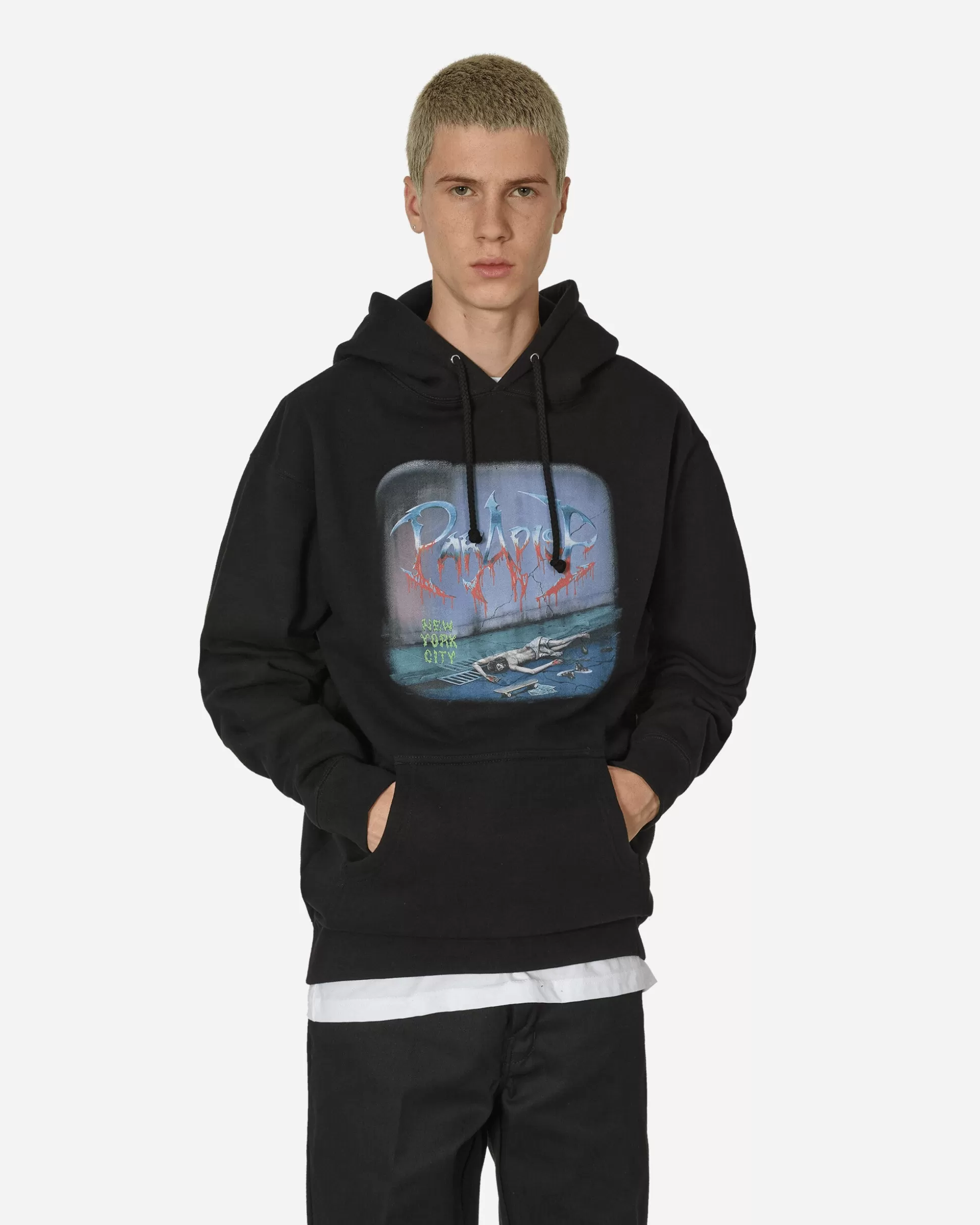 Paradis3 Obituary Hoodie Black New