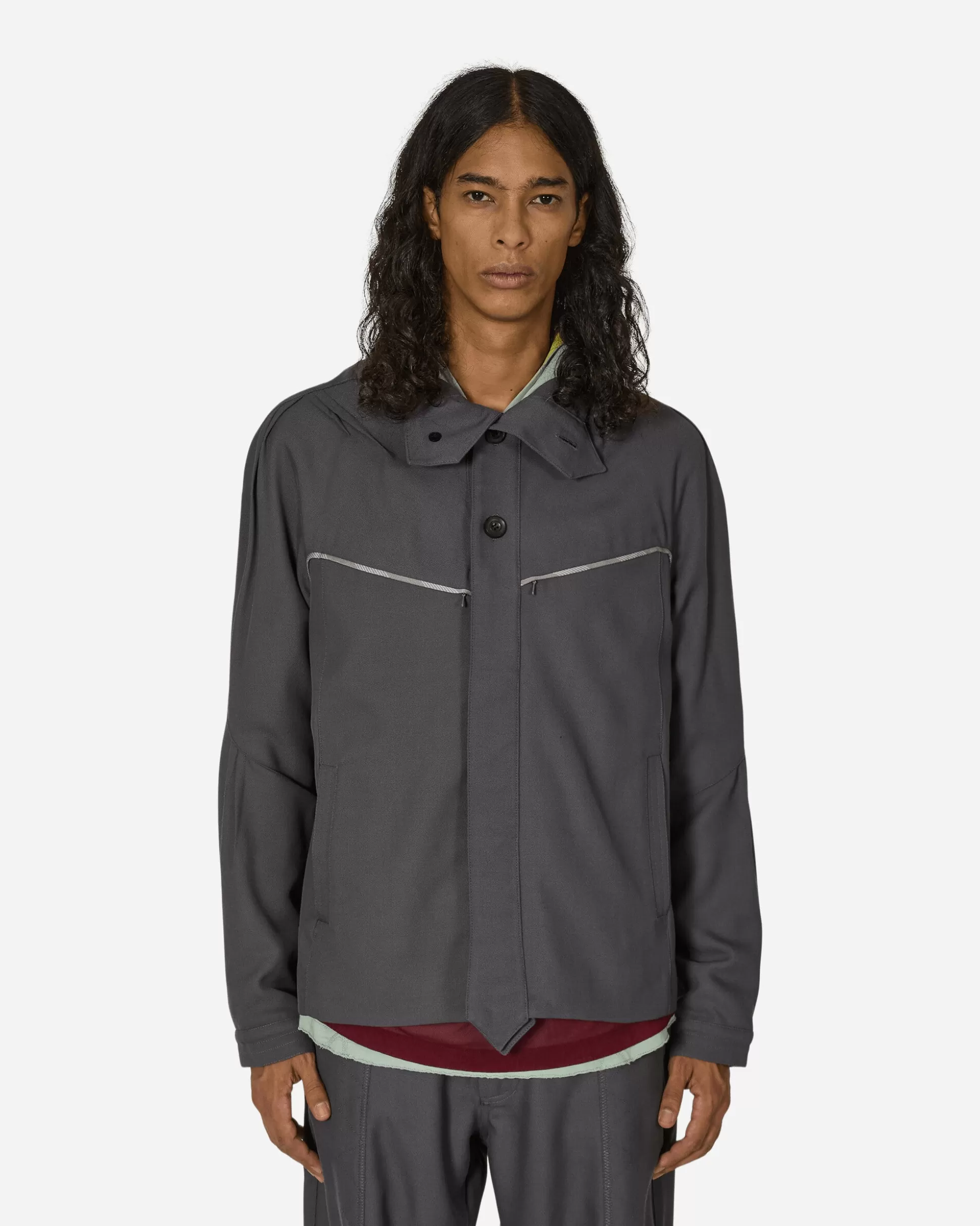 Kiko Kostadinov Ohne K-Dart Jacket Iron Grey Cheap