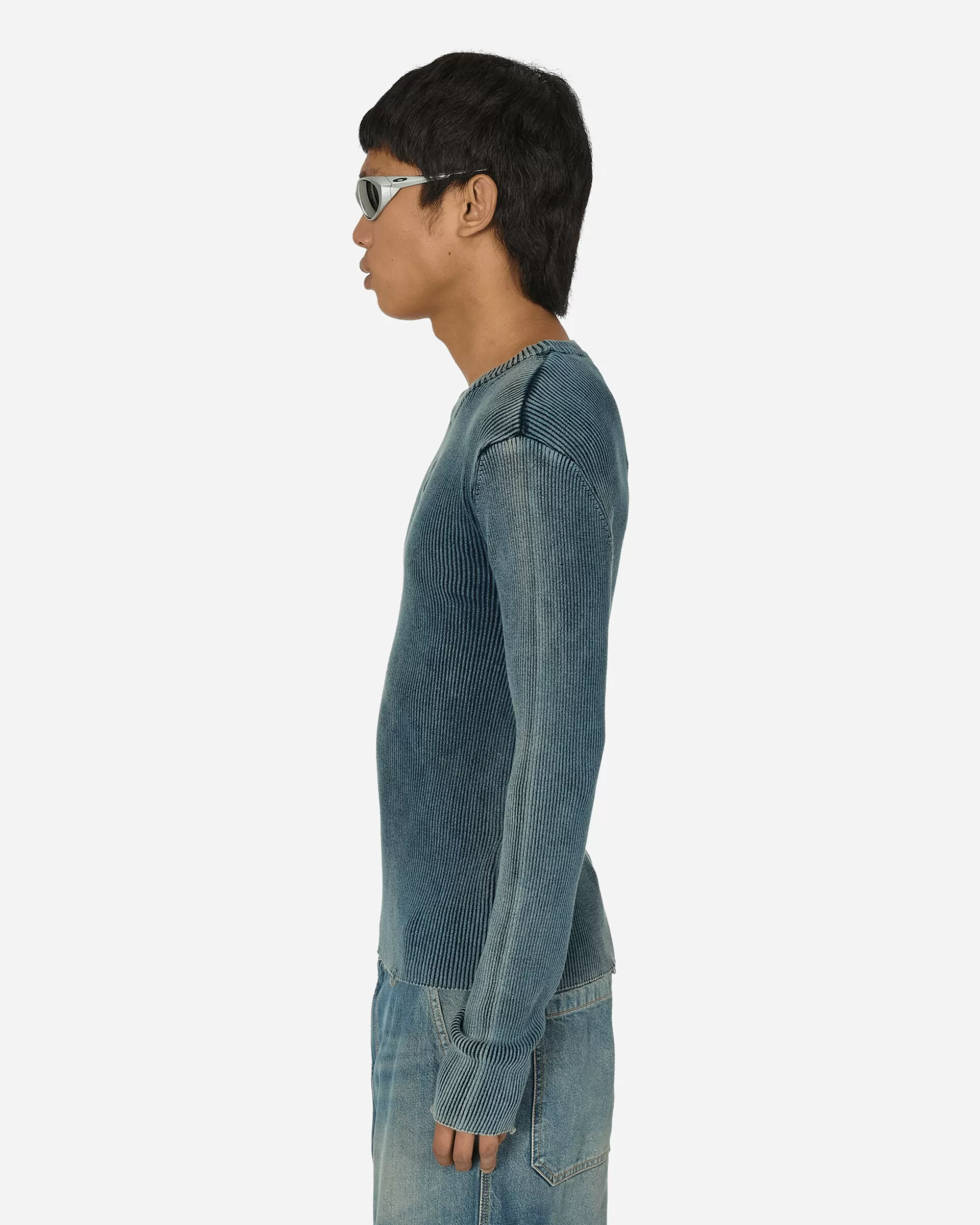 Diesel Oval D Cut-Out Sweater Blue Hot