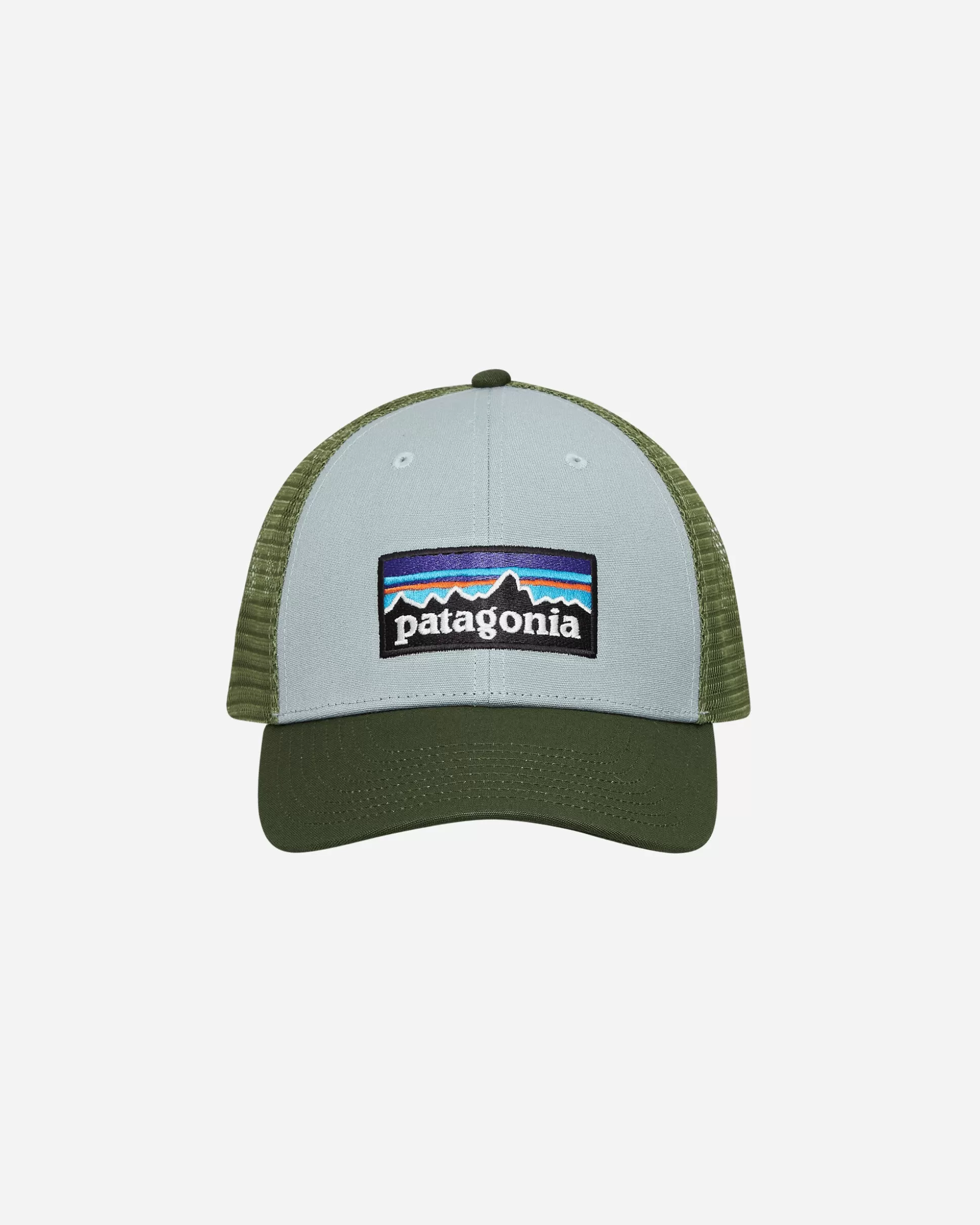 Patagonia P-6 Logo Lopro Trucker Hat Thermal Blue / Green Cheap