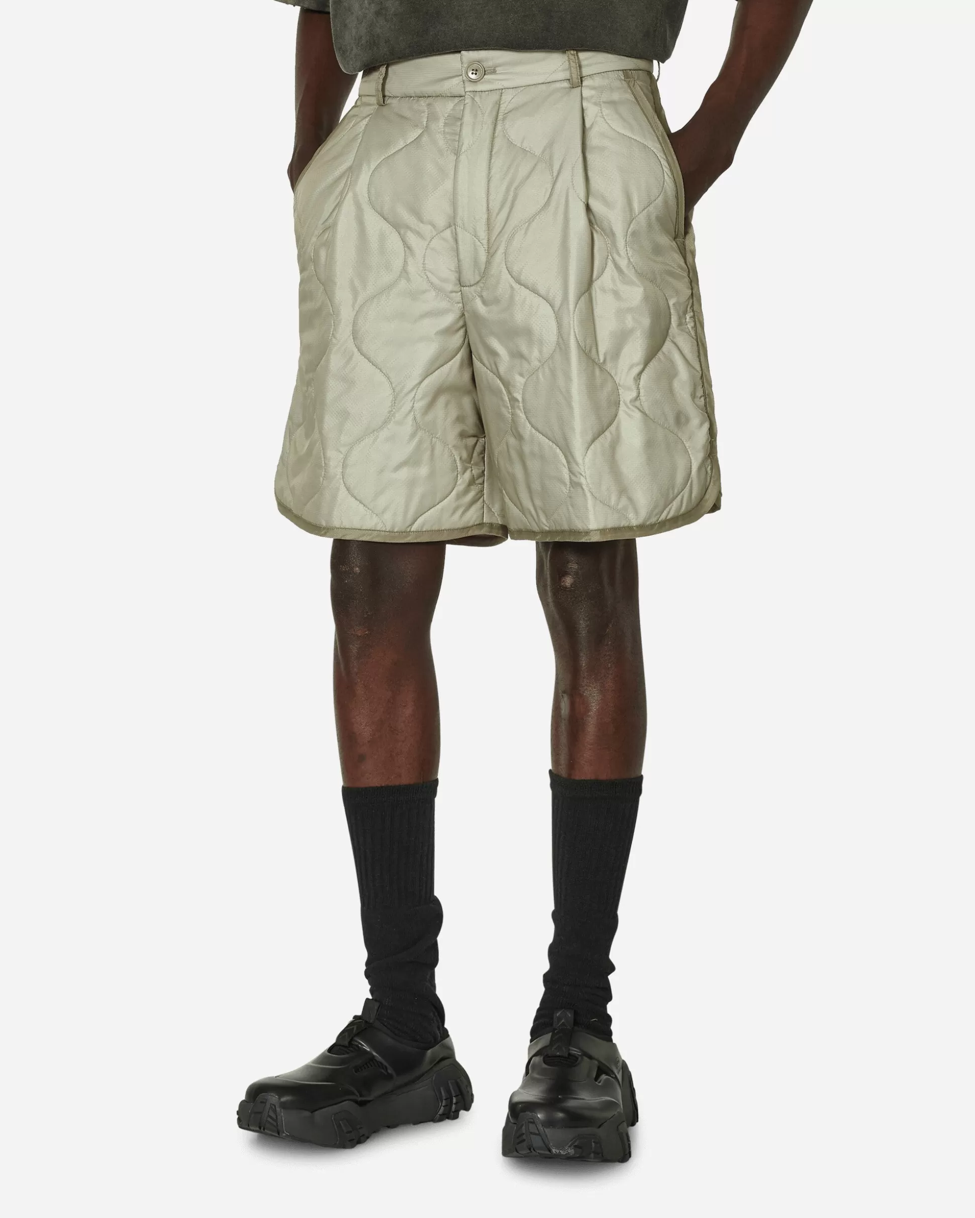 Dries Van Noten Padded Shorts Sand New