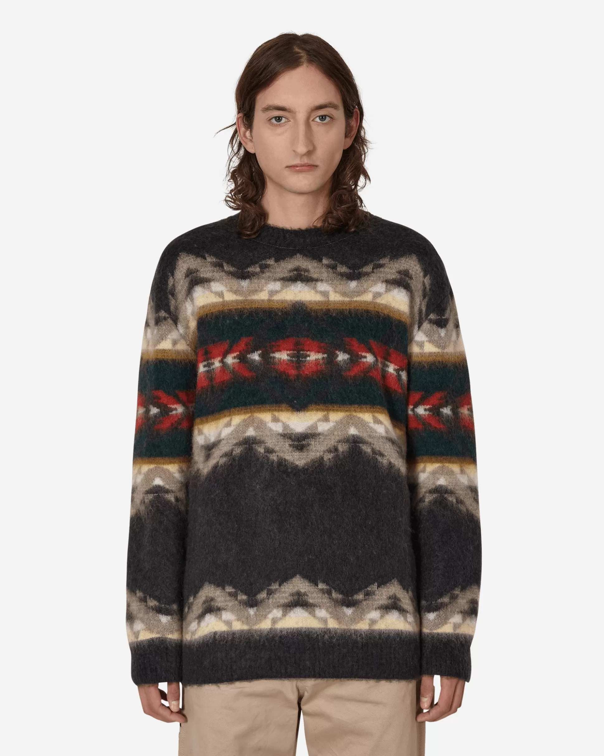 Junya Watanabe MAN Pendleton Crewneck Sweater Grey Best