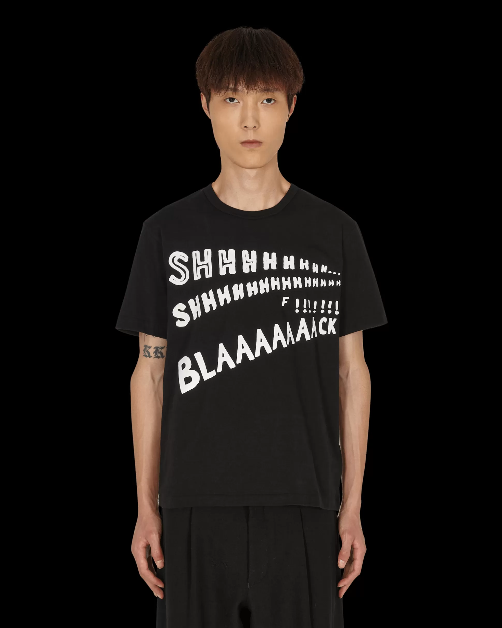 Comme Des Garçons Black Philip Pagowski T-Shirt Black Flash Sale