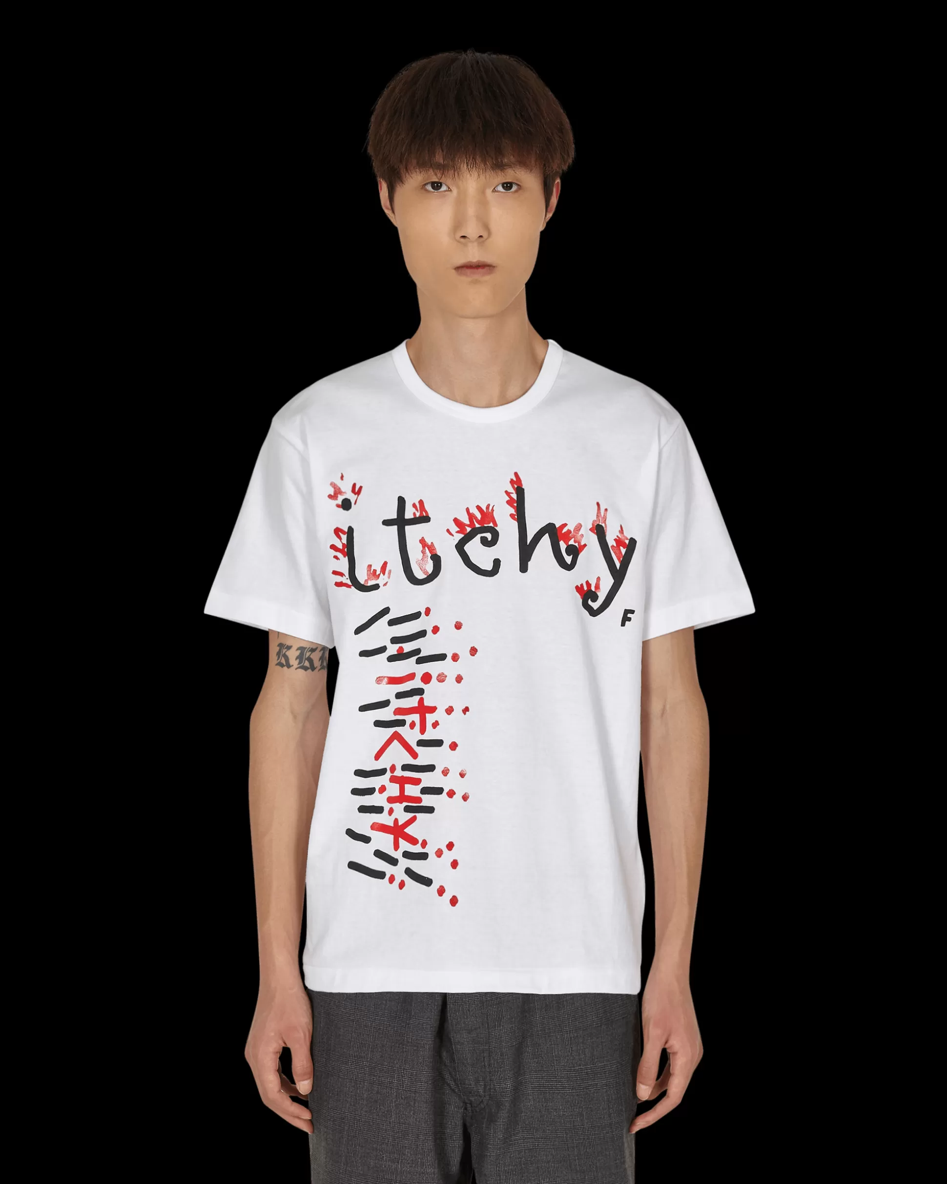 Comme Des Garçons Black Philip Pagowski T-Shirt White Hot