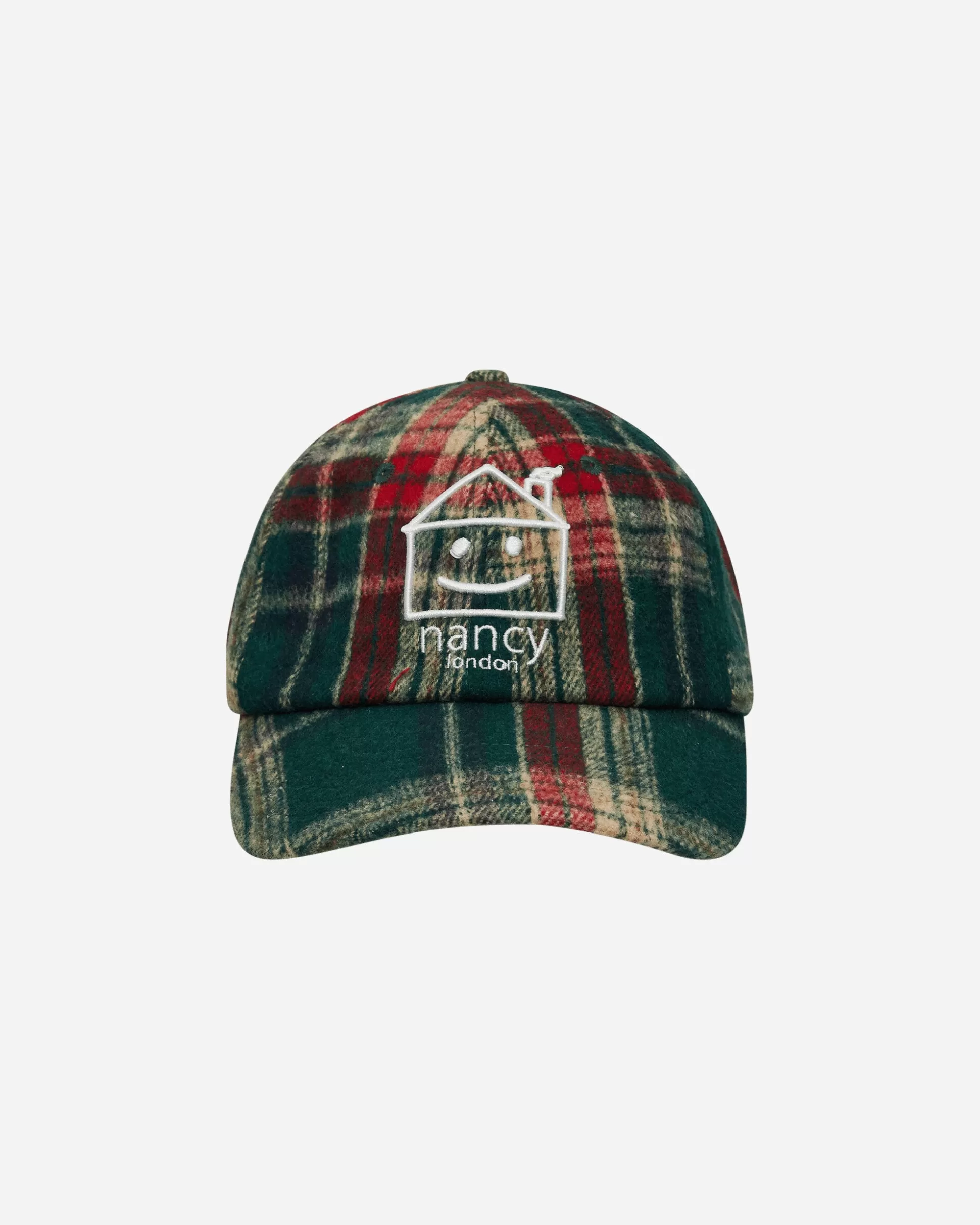 Nancy Plaid House 6-Panel Cap Green Flash Sale